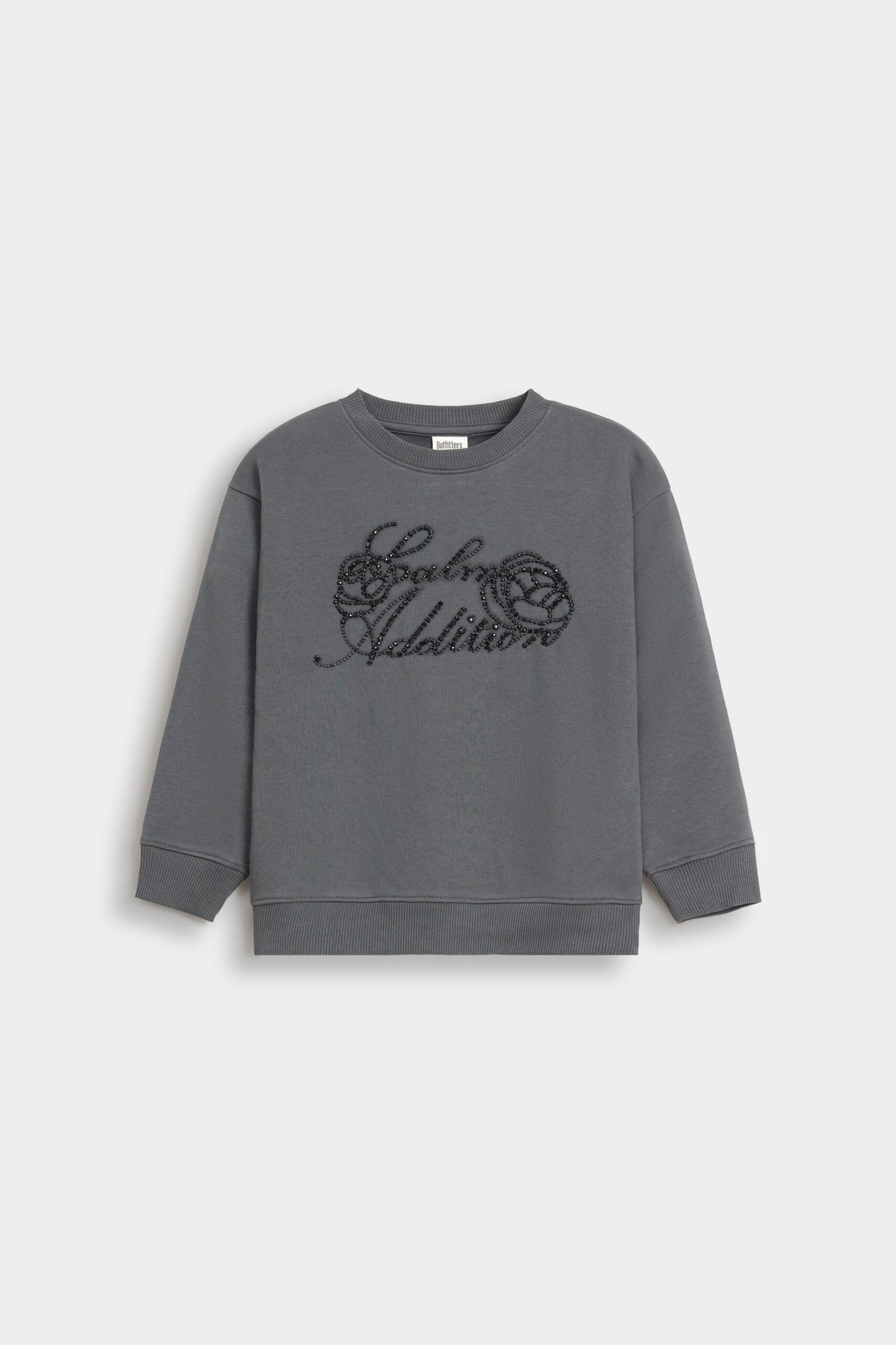 Sweatshirt With Tulle Applique Detail