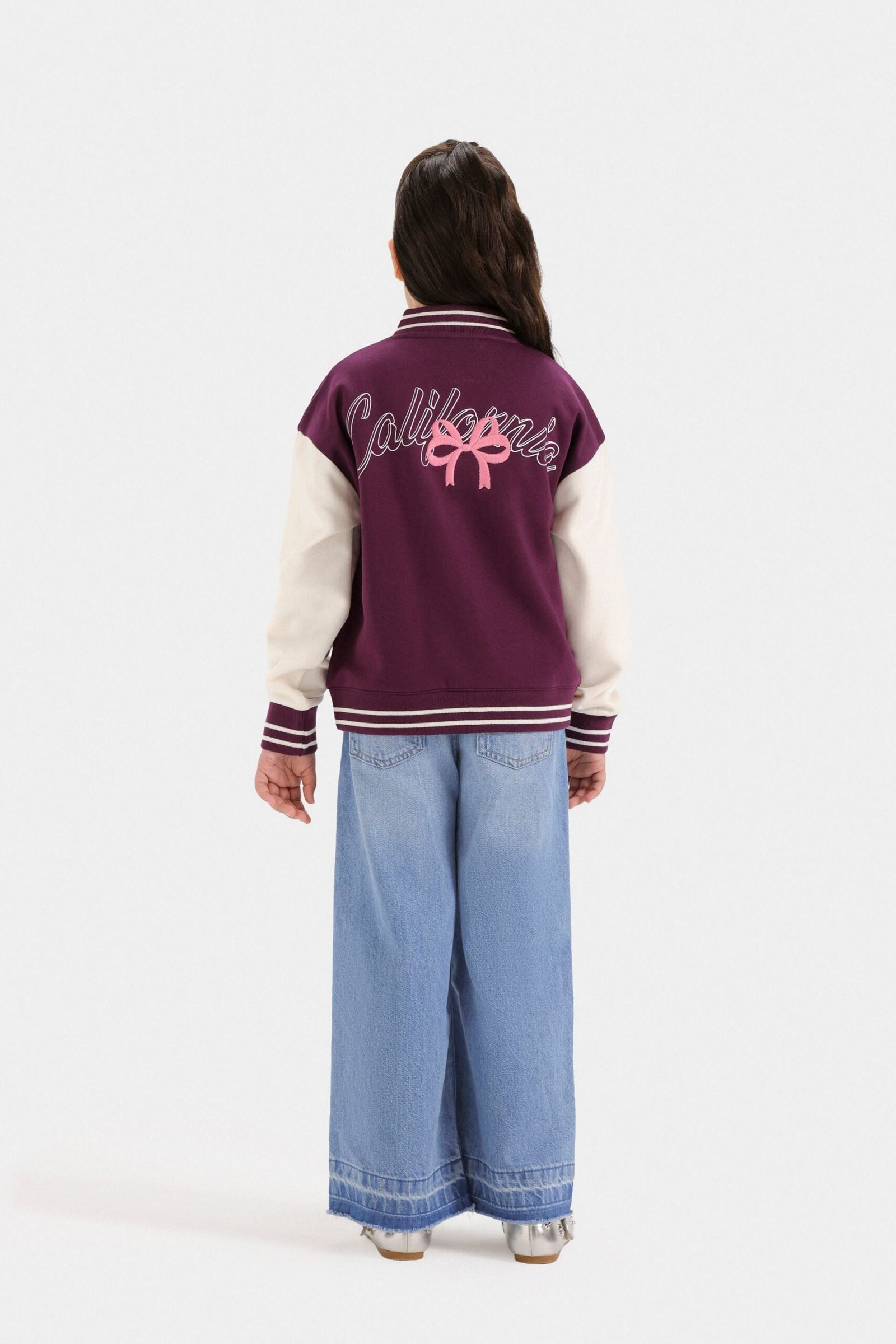Embroidered Slogan Print Sweatshirt - Image 6