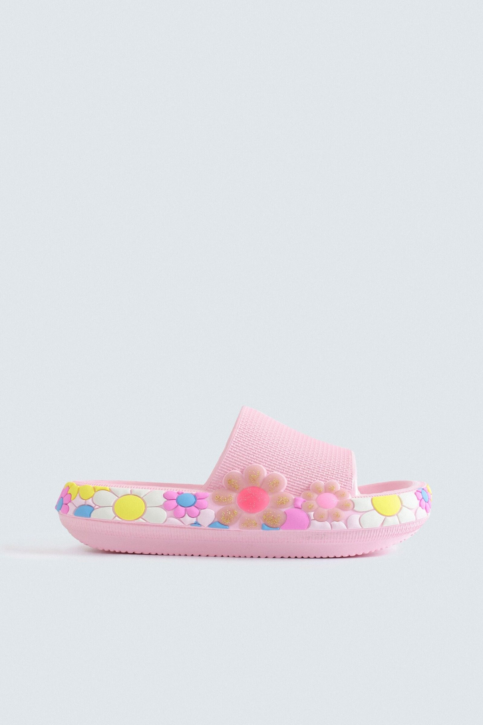 Floral Rubber Slides