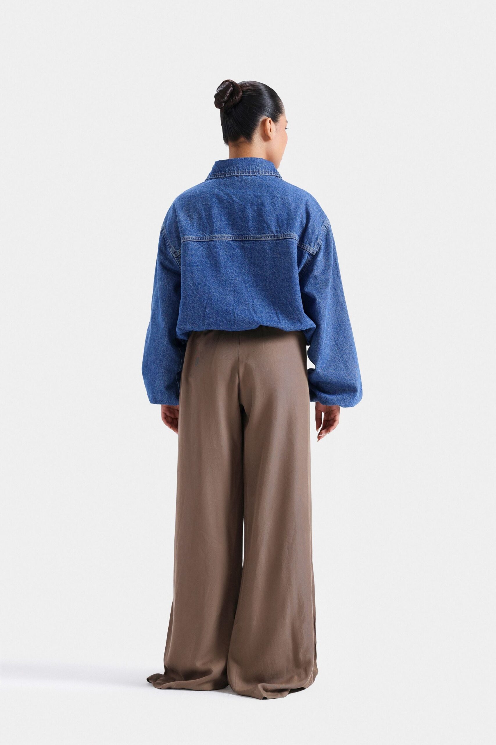 Super Cropped Denim Jacket - Image 4