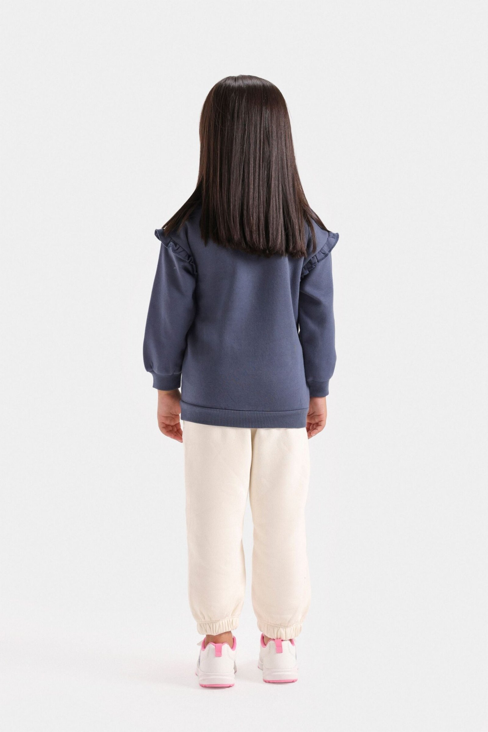 Embroidered Slogan Print Sweatshirt - Image 6