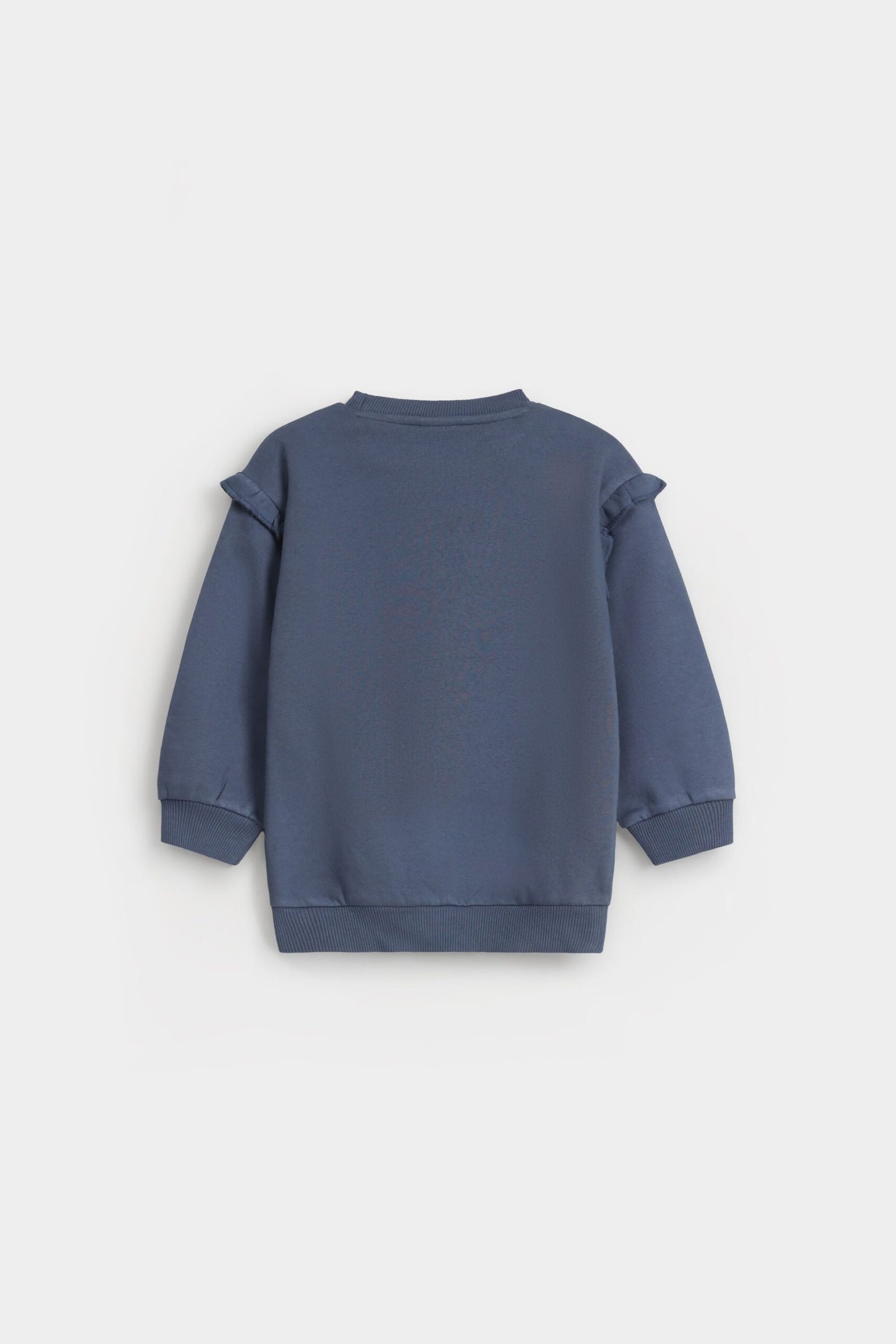 Embroidered Slogan Print Sweatshirt - Image 3