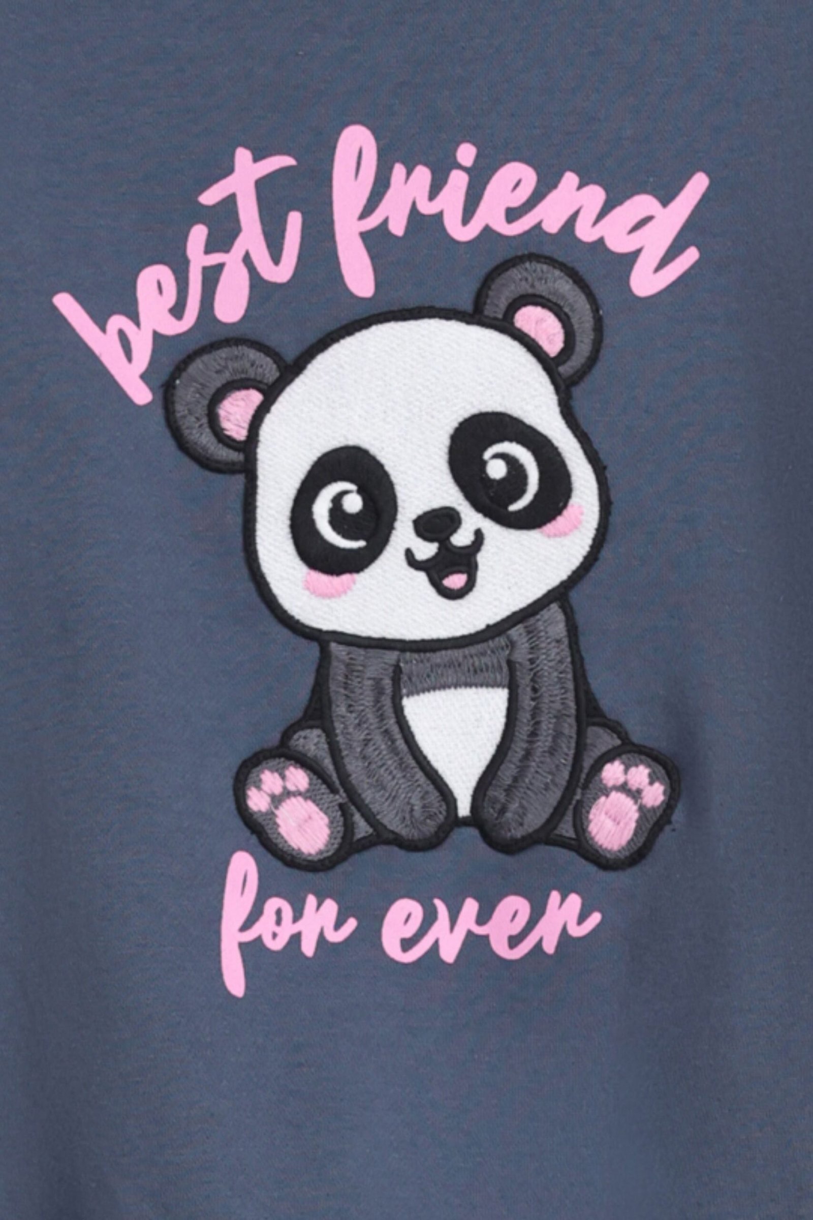 Embroidered Slogan Print Sweatshirt - Image 2