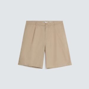 Non-Denim Pleated Shorts