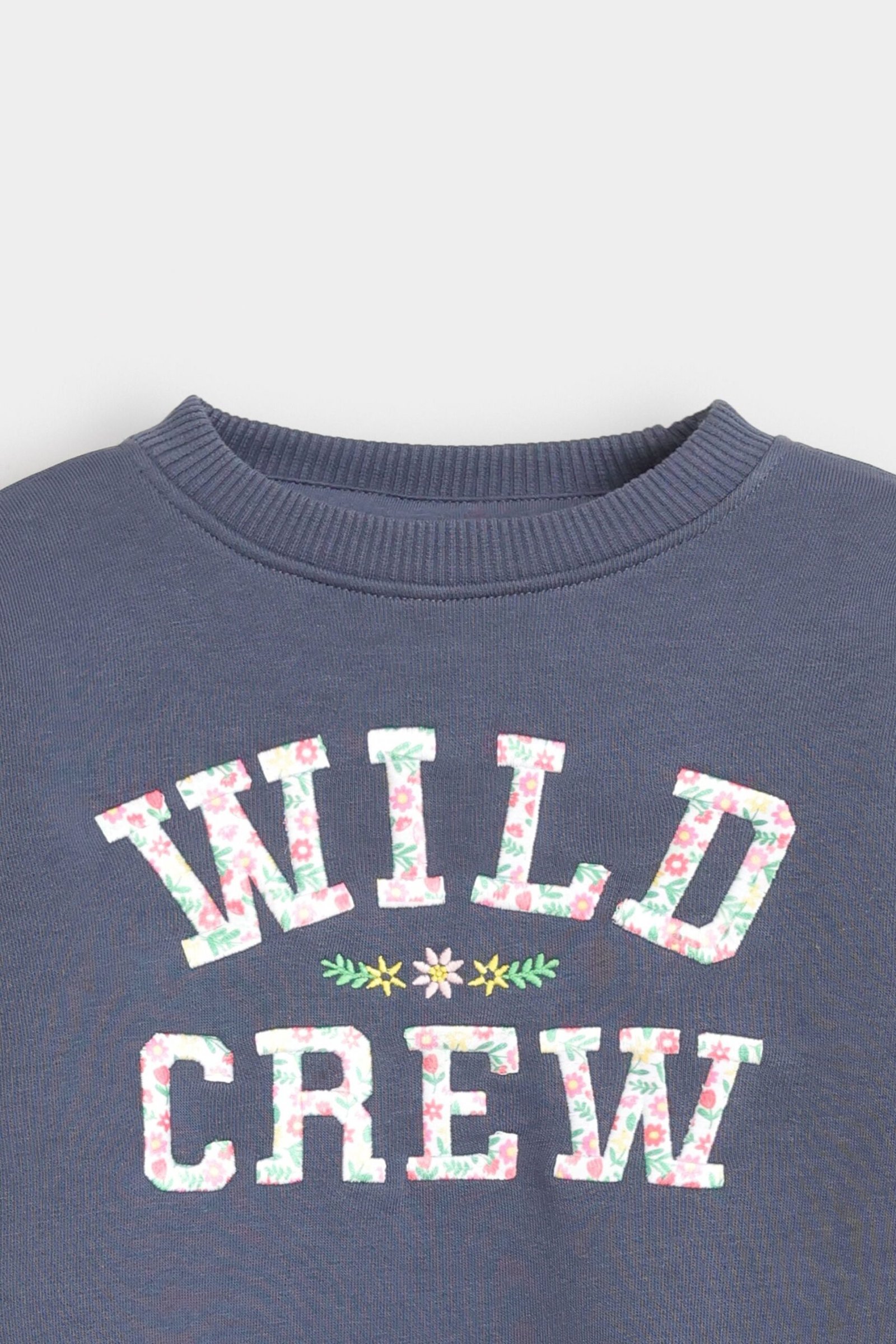 Embroidered Slogan Sweatshirt - Image 2