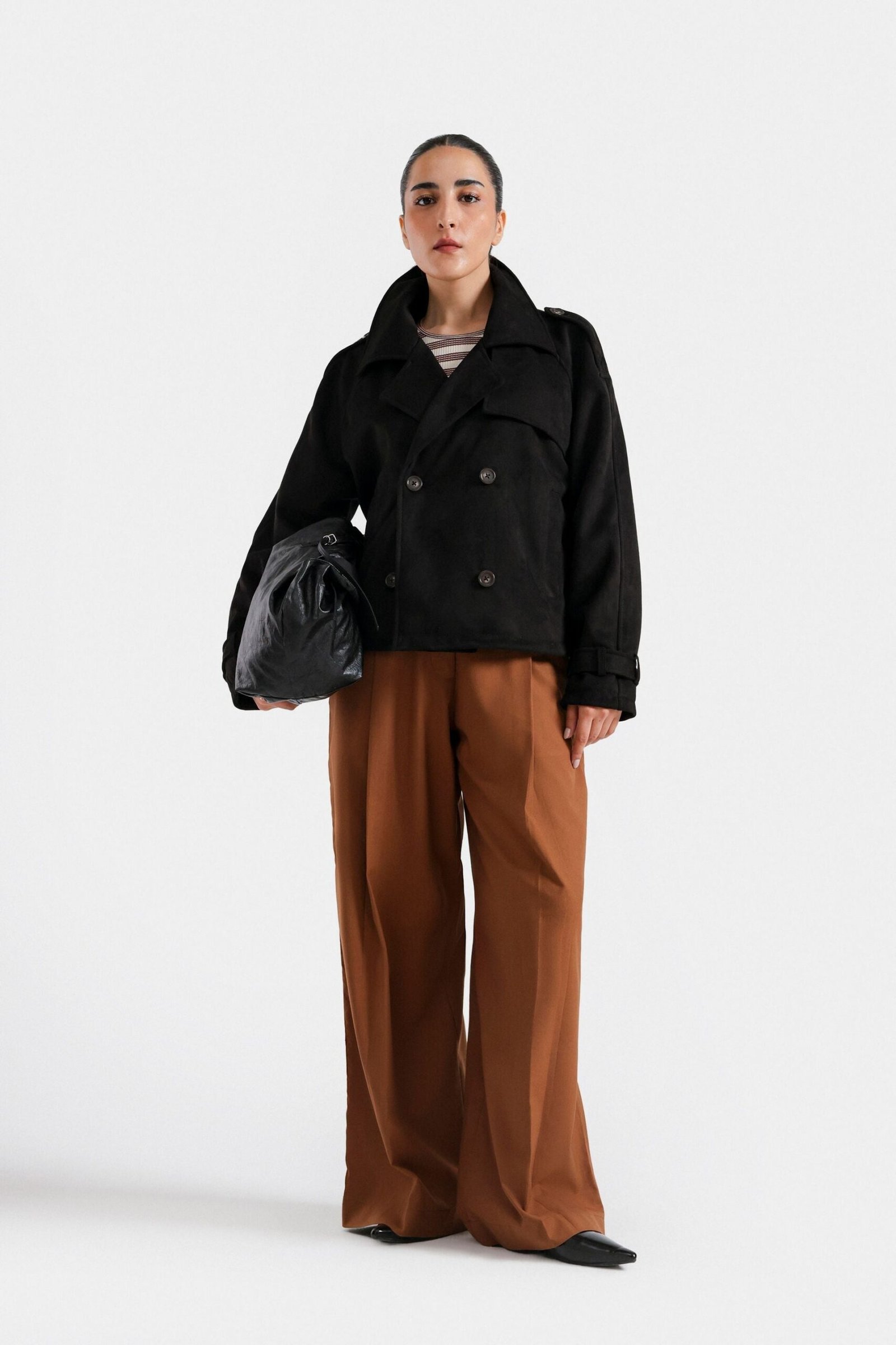 Super Cropped Suede Jacket