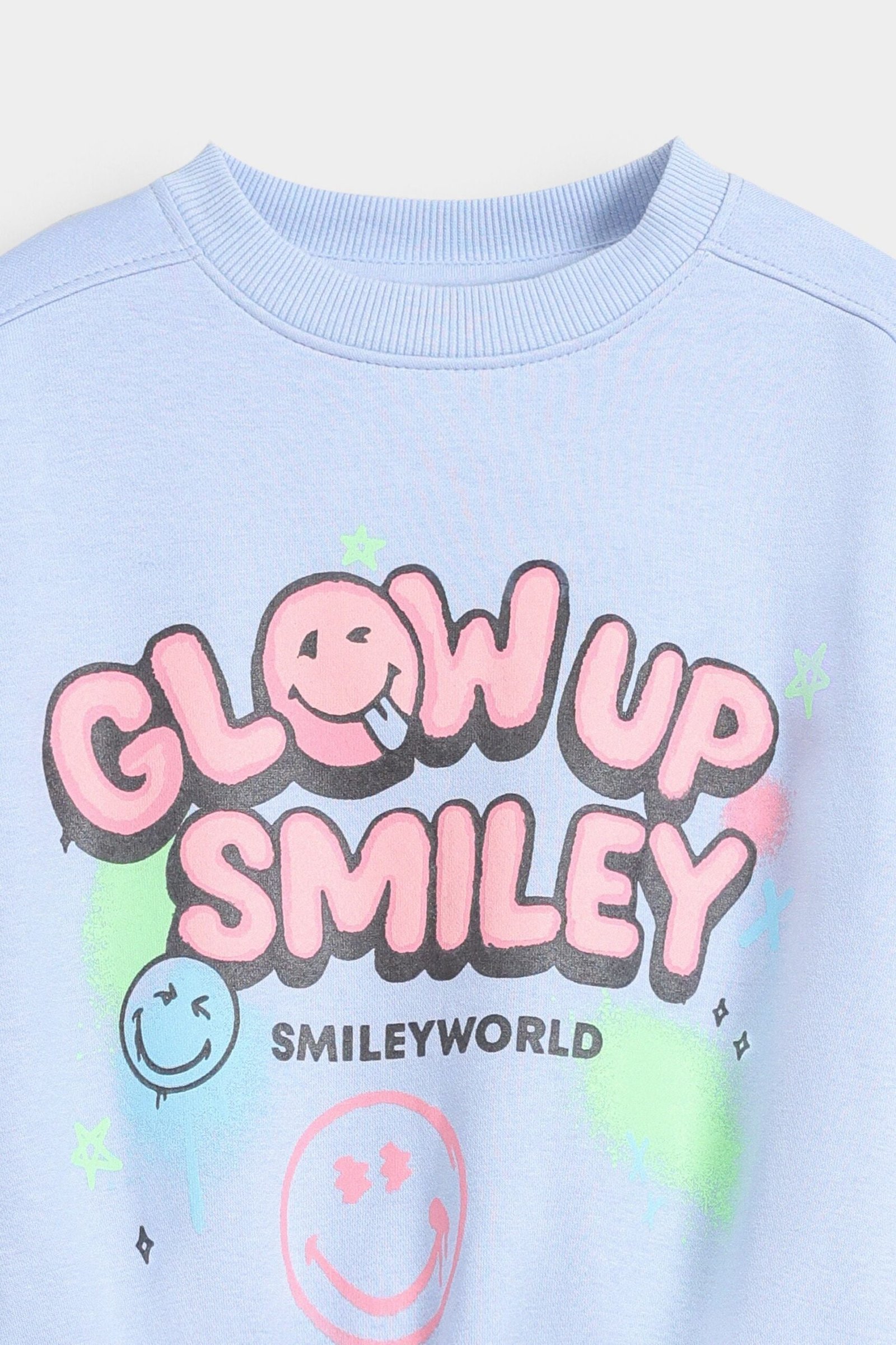 Cropped Slogan Print Sweatshirt - Image 2