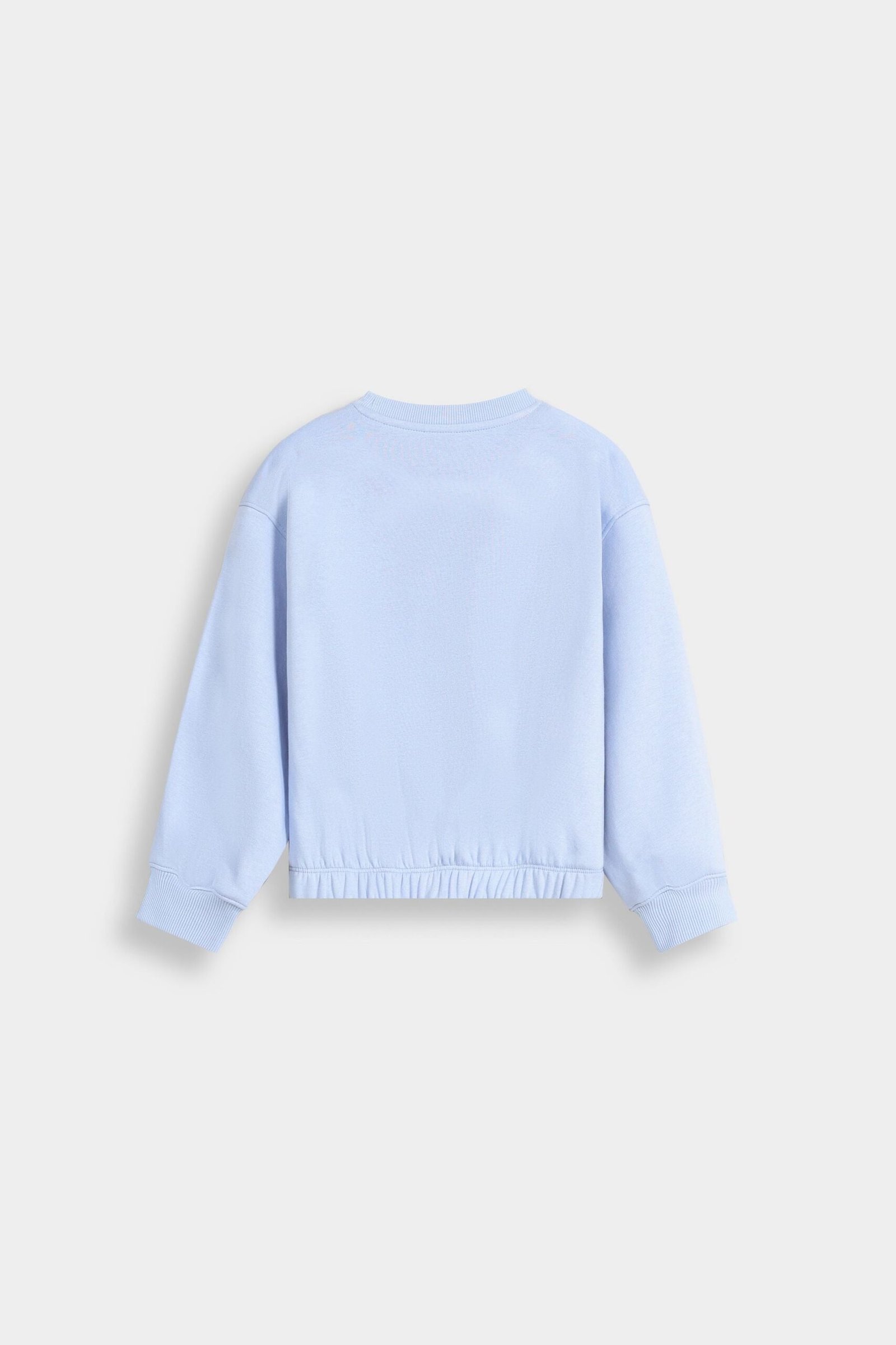 Cropped Slogan Print Sweatshirt - Image 3