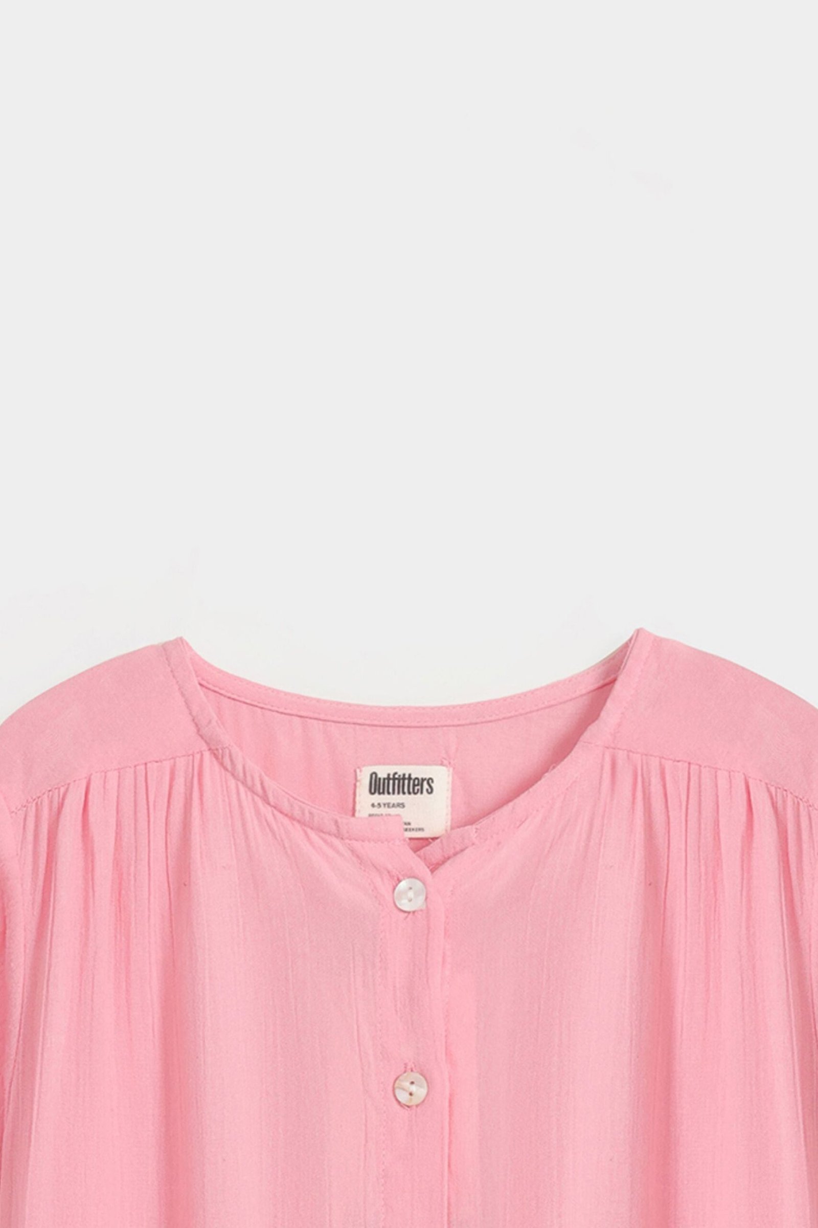 Pleated Blouse With Knot - Image 8