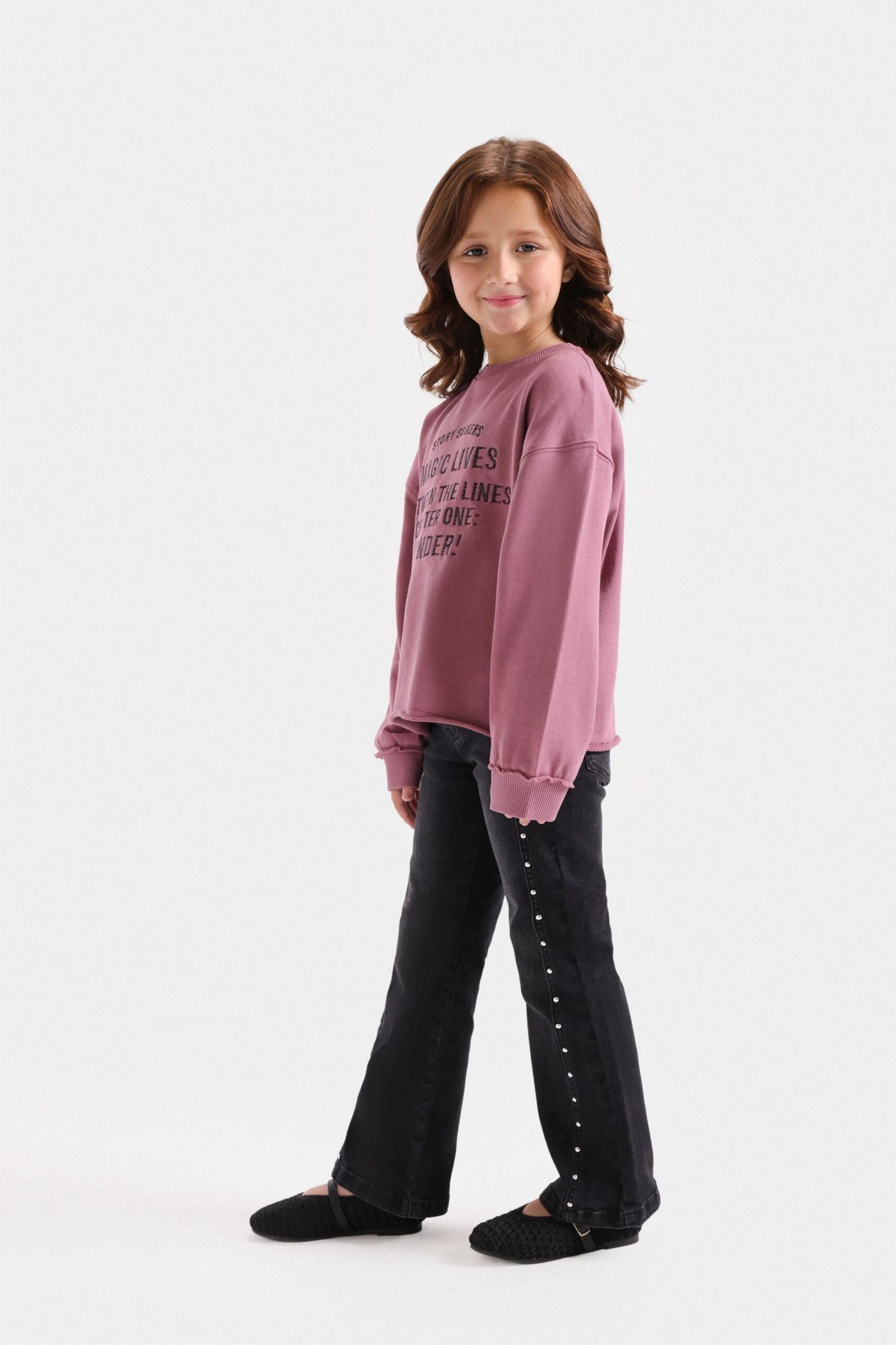 Embroidered Slogan Sweatshirt - Image 5