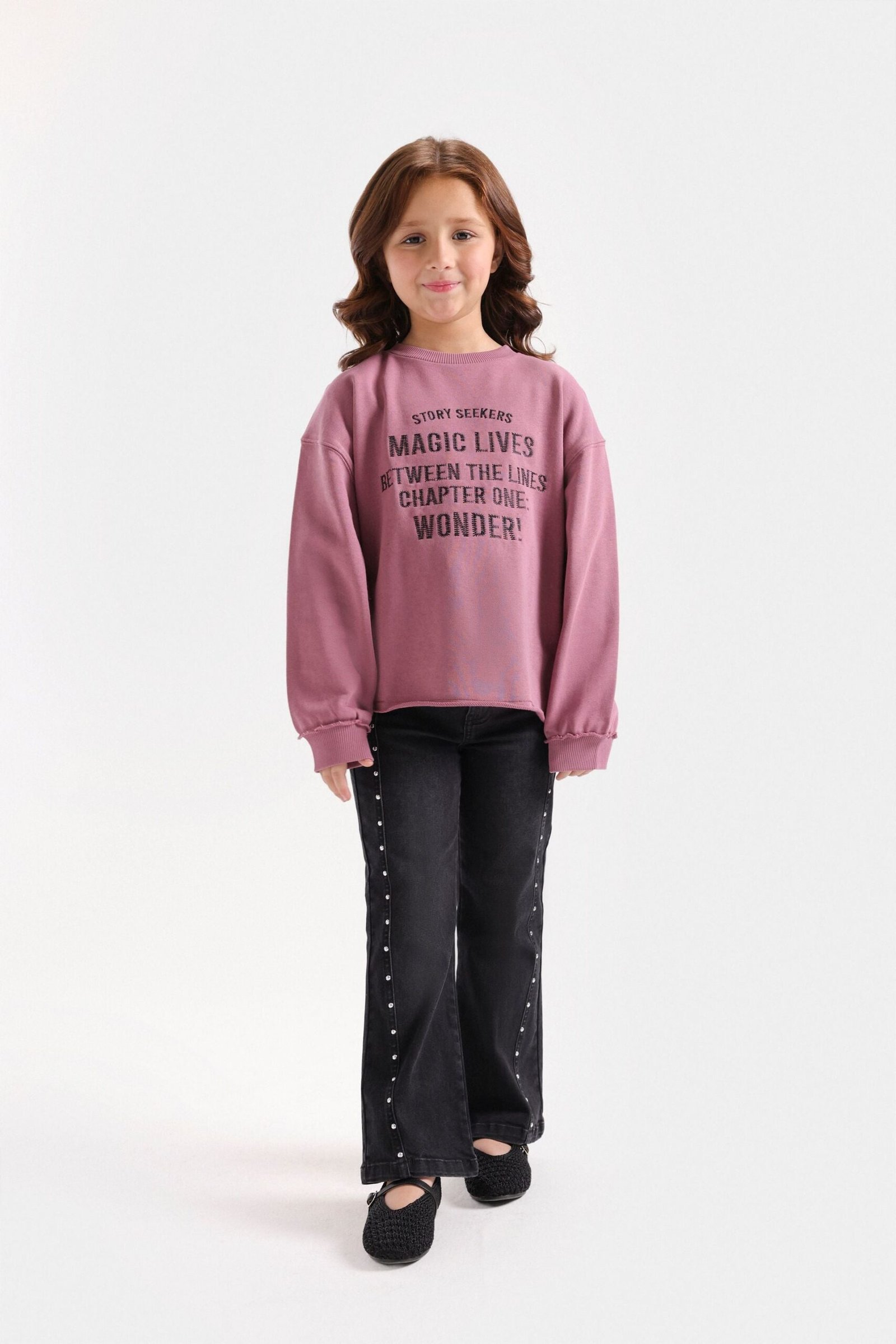 Embroidered Slogan Sweatshirt - Image 4