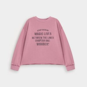 Embroidered Slogan Sweatshirt