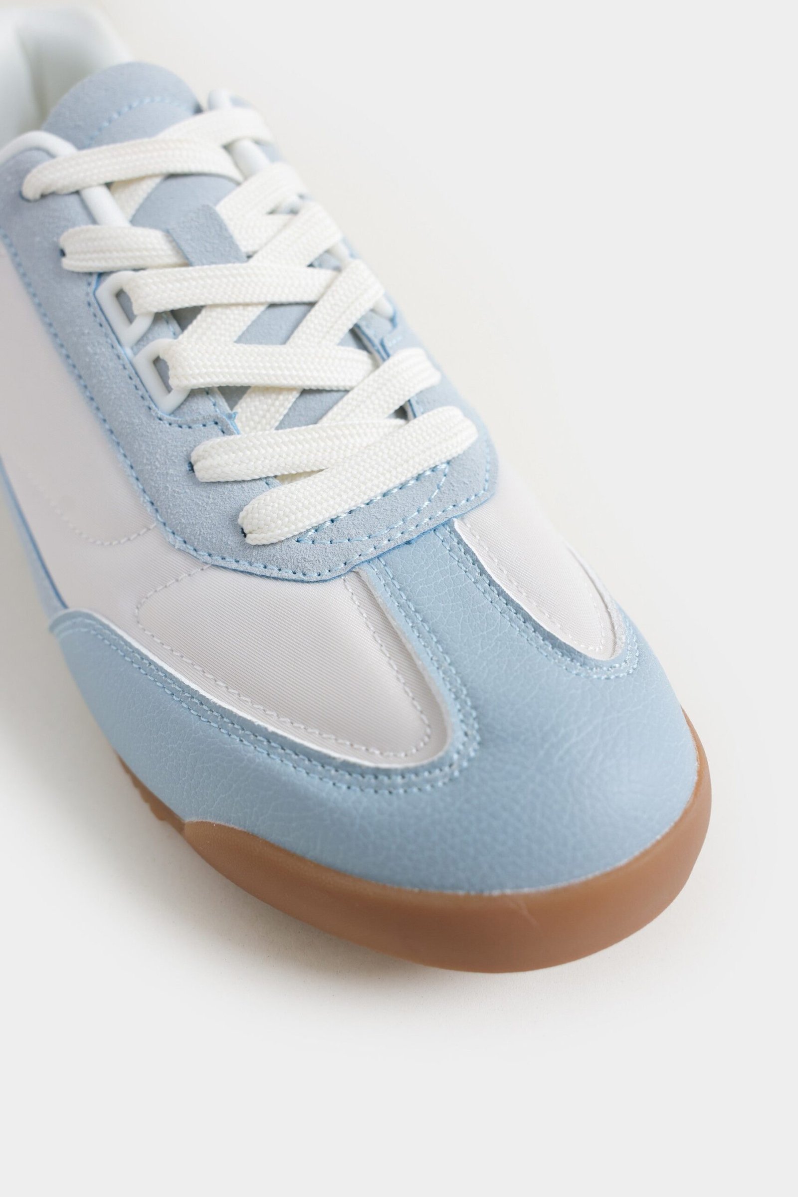 Contrast Lace-up Trainers - Image 2