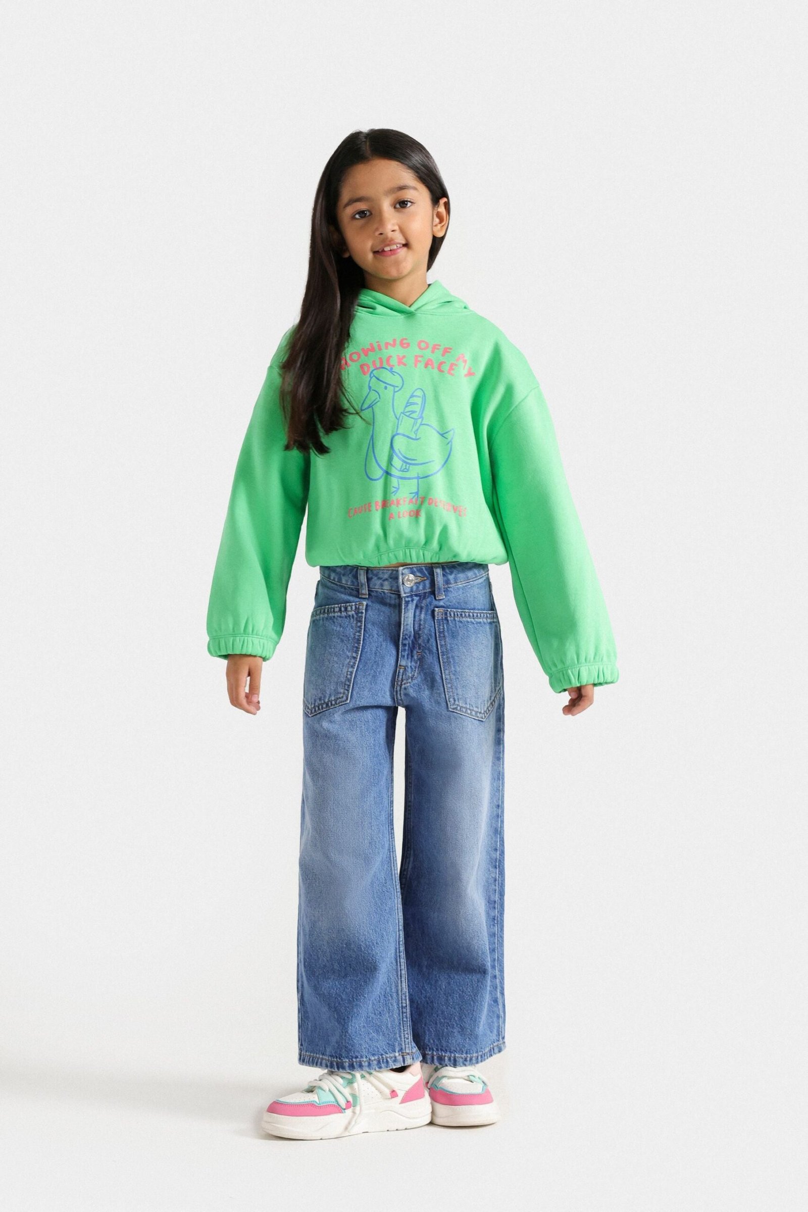 Cropped Graphic Hoodie - Image 4
