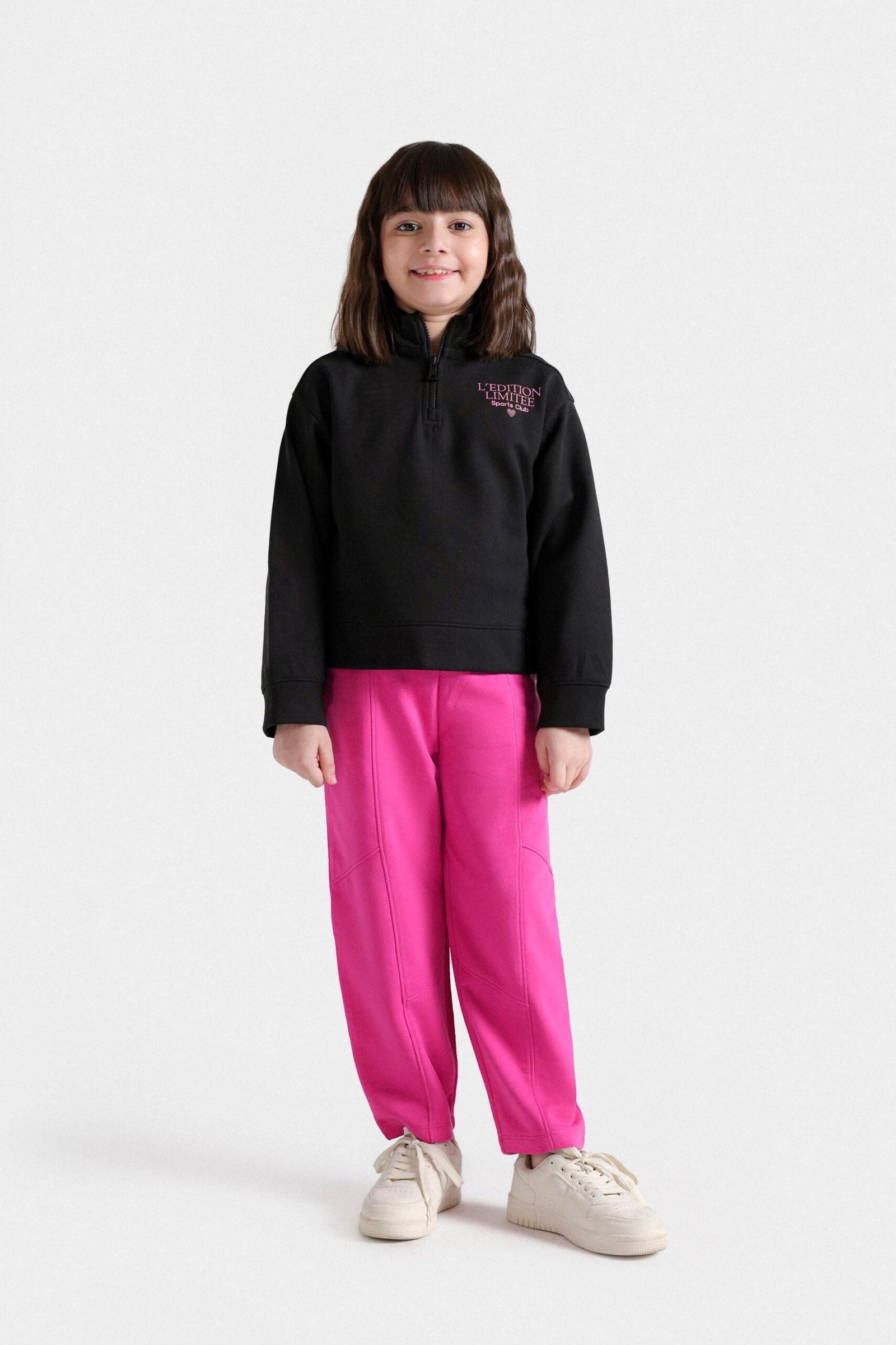 Cropped Quarter Zip-Up Sweatshirt - Image 4