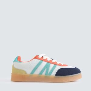 Multi-Piece Mesh Sneakers