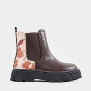 Animal Print Chelsea Boots