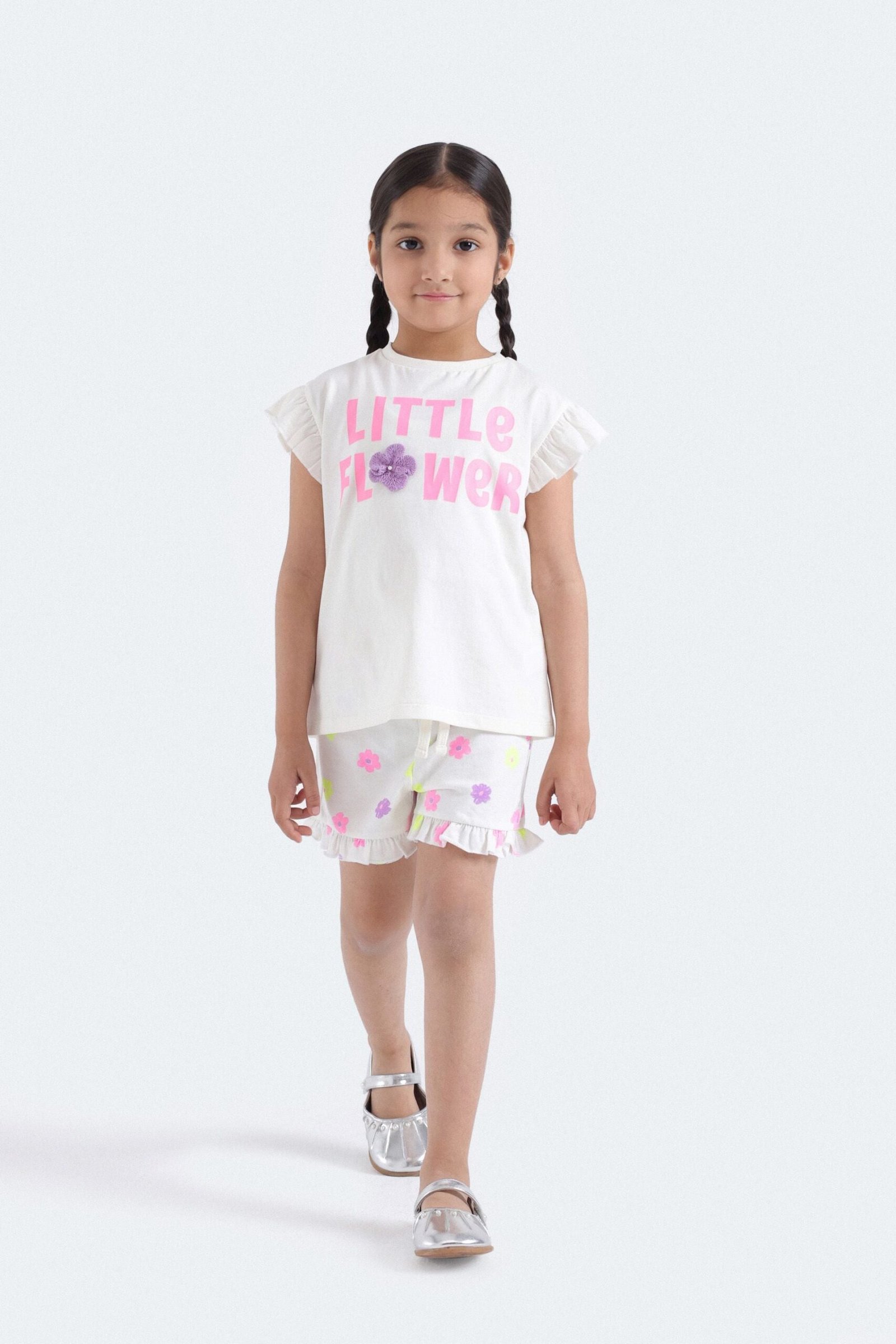 Graphic Co-Ord Set With Ruffle Sleeves - Image 9