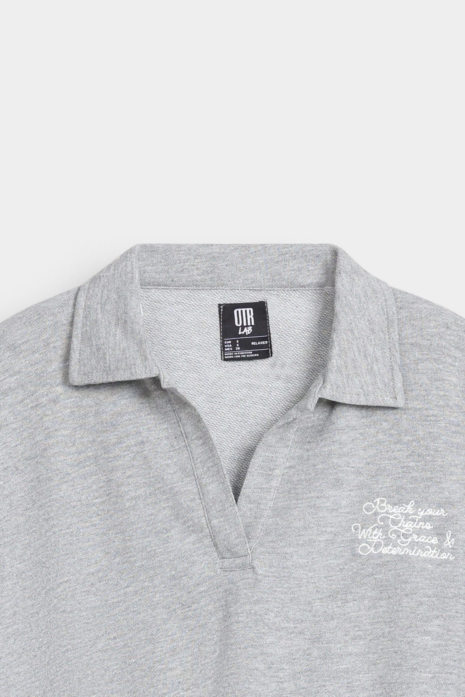 Super Cropped Polo Sweatshirt - Image 6