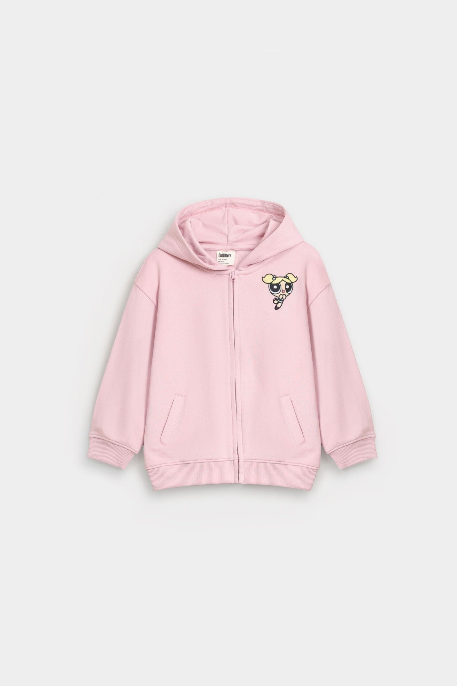 Embroidered Zipper Hoodie
