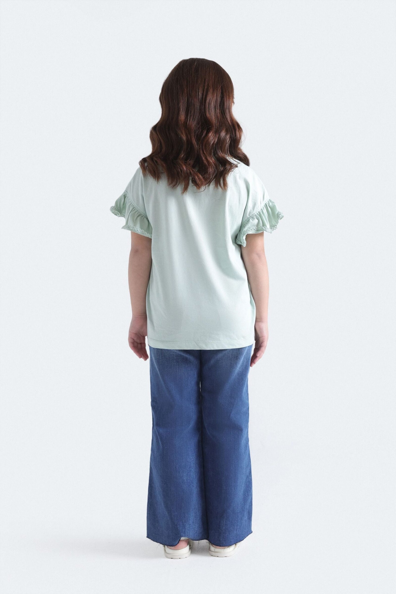 Boot Cut Jeans With Lace Detail - Image 7