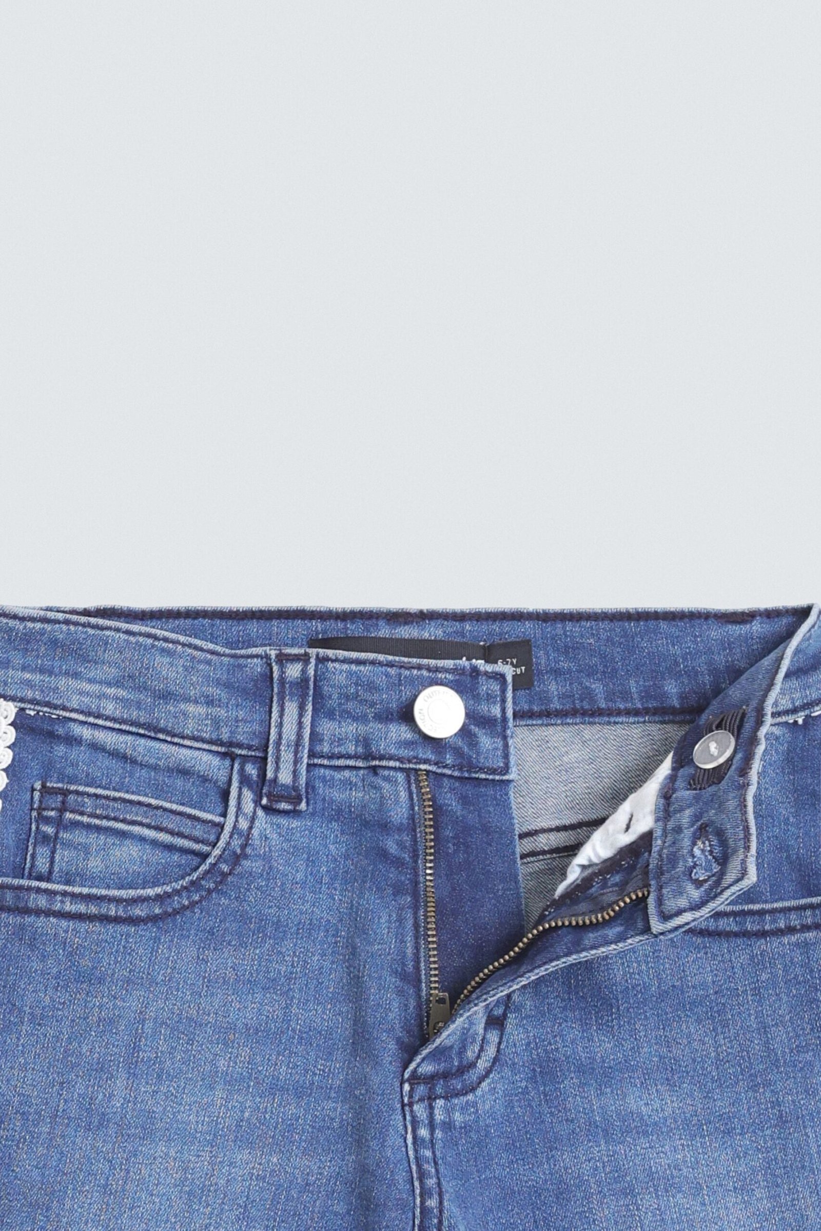 Boot Cut Jeans With Lace Detail - Image 2