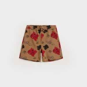 Skate Print Knit Shorts