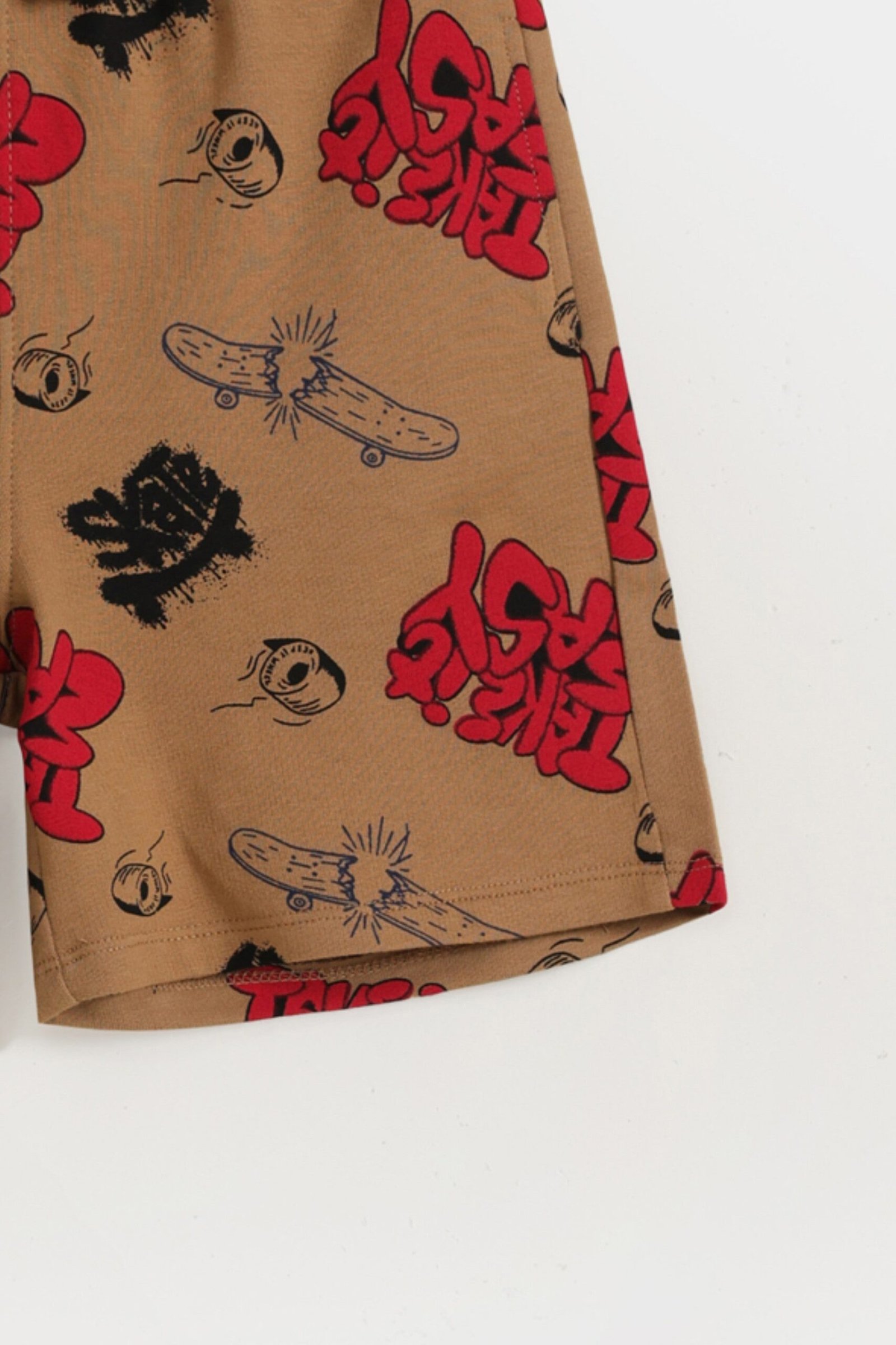Skate Print Knit Shorts - Image 2