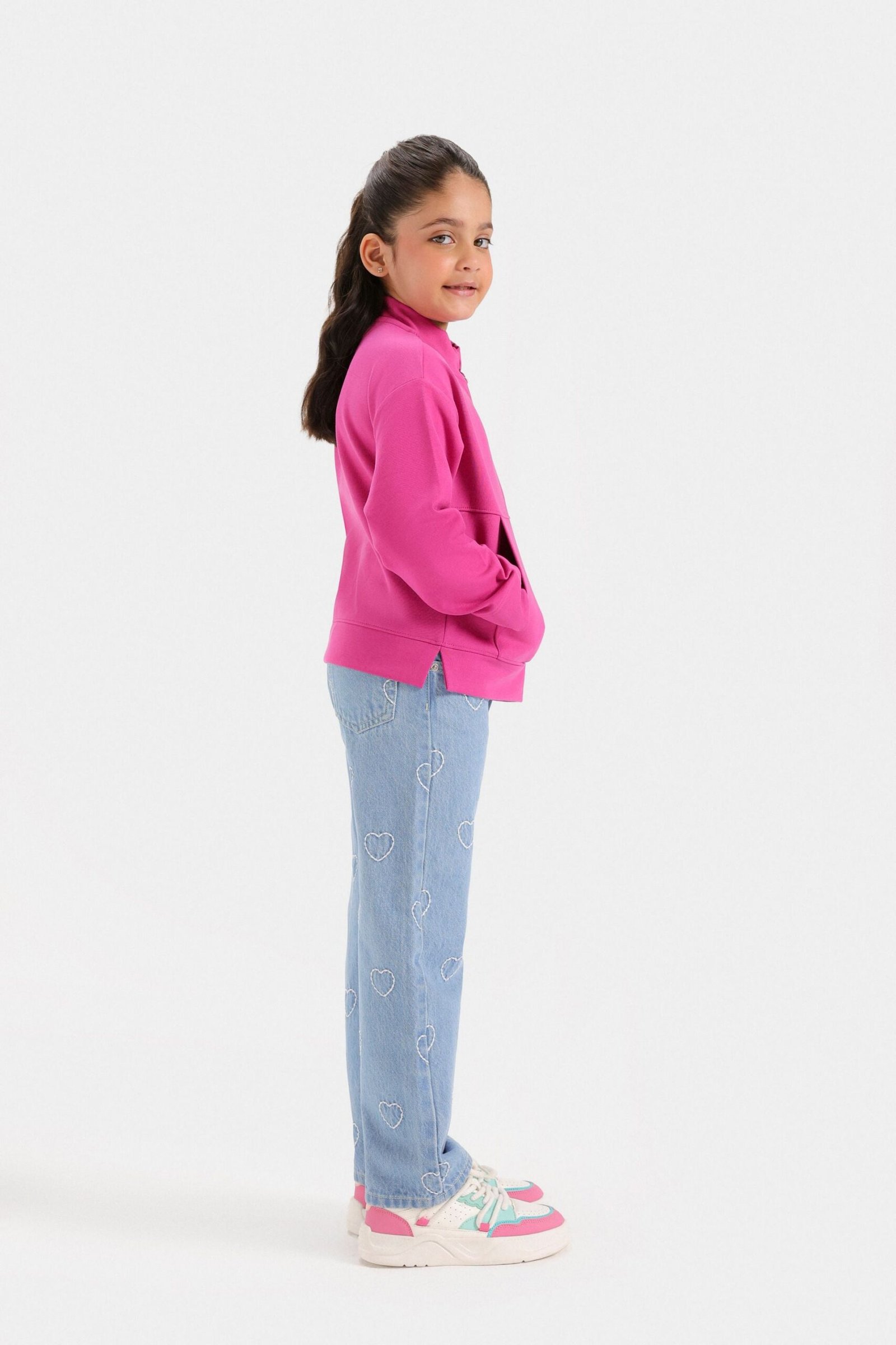 Graphic Quarter Zip-Up Sweatshirt - Image 5