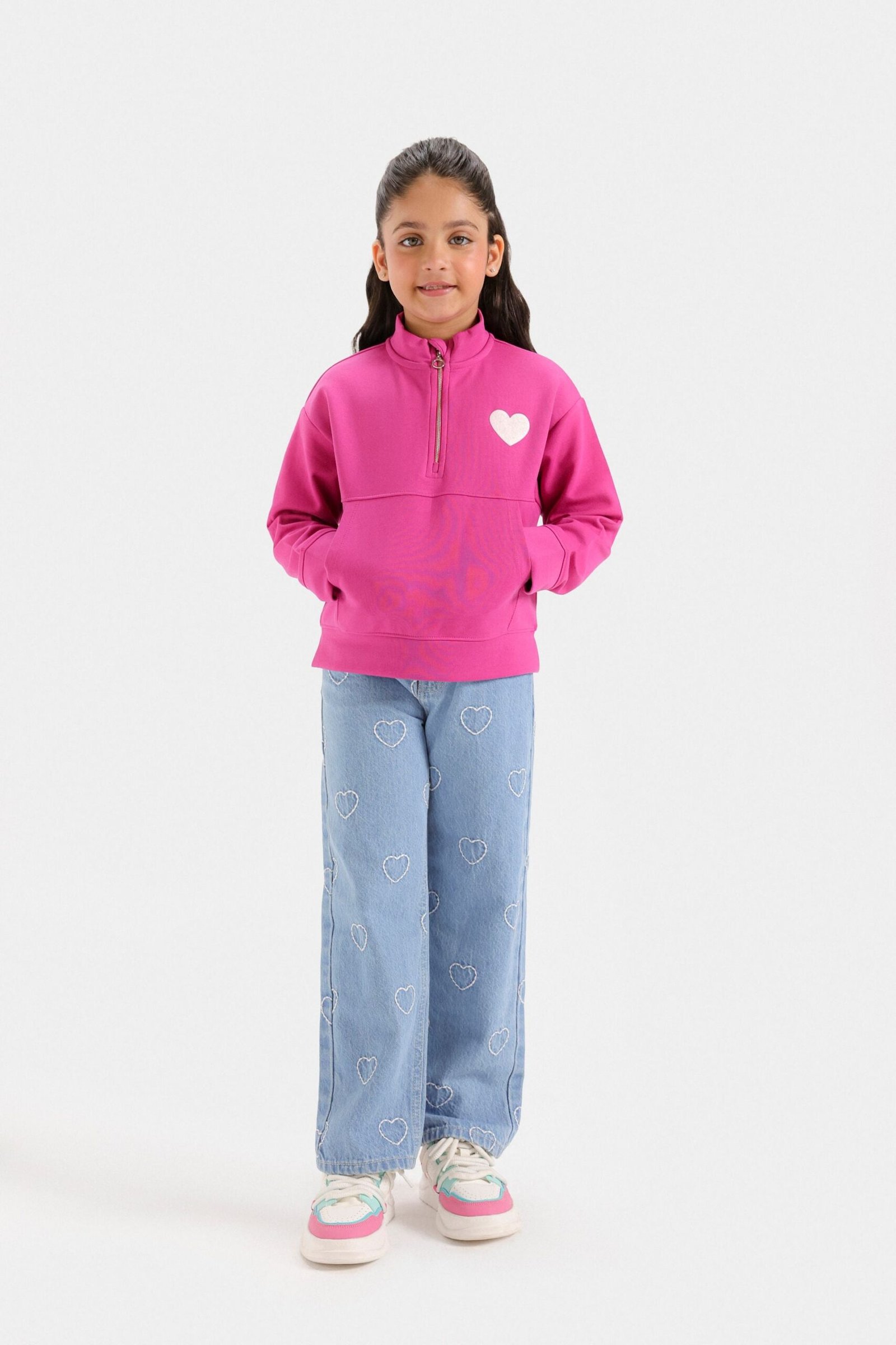 Graphic Quarter Zip-Up Sweatshirt - Image 4
