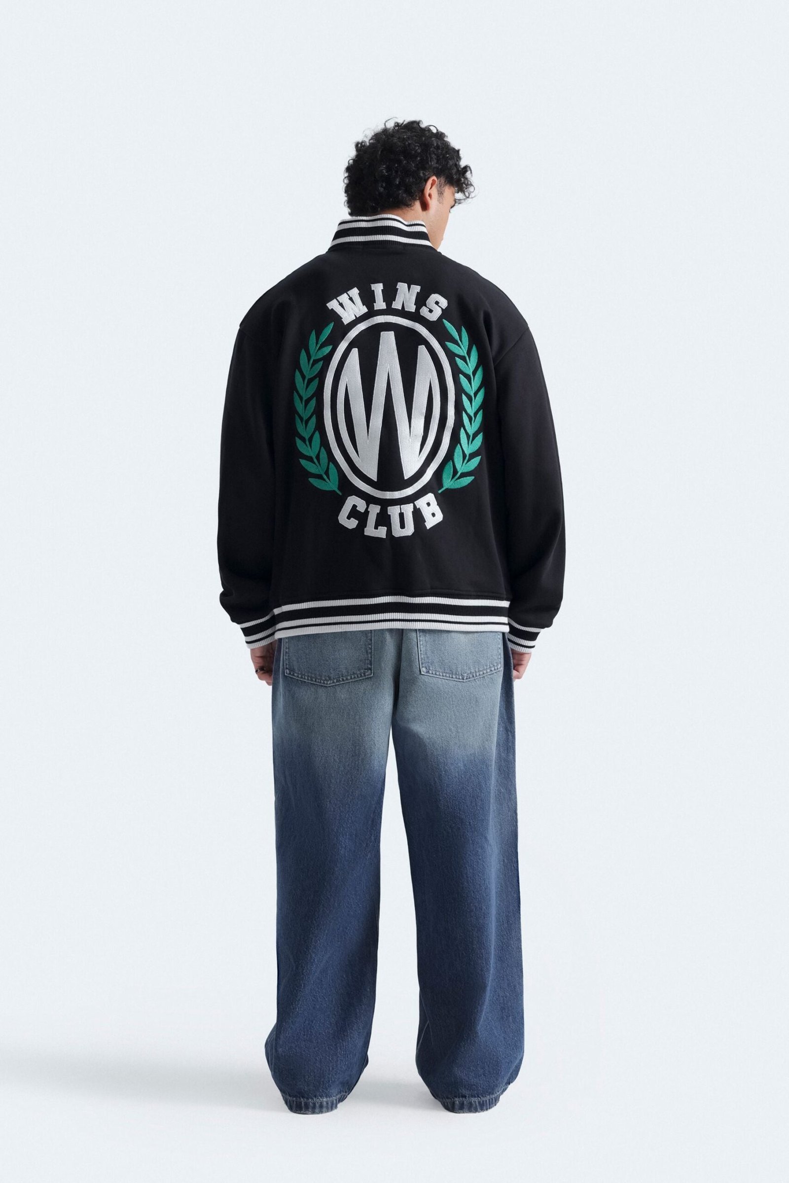 Embroidered Varsity Jacket - Image 3