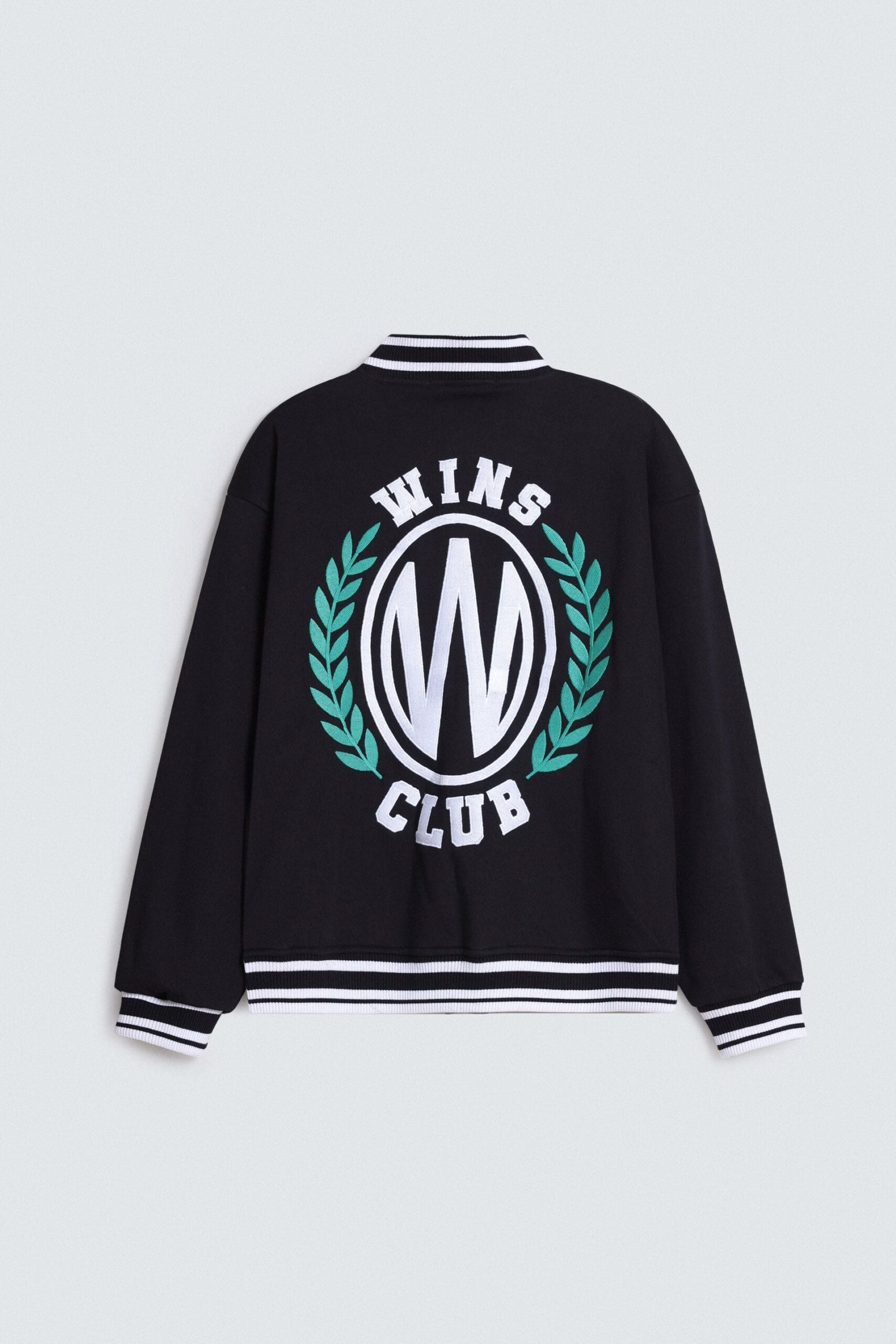 Embroidered Varsity Jacket - Image 7