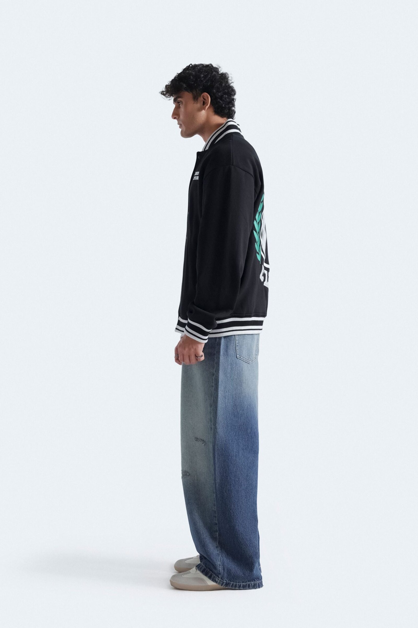 Embroidered Varsity Jacket - Image 2