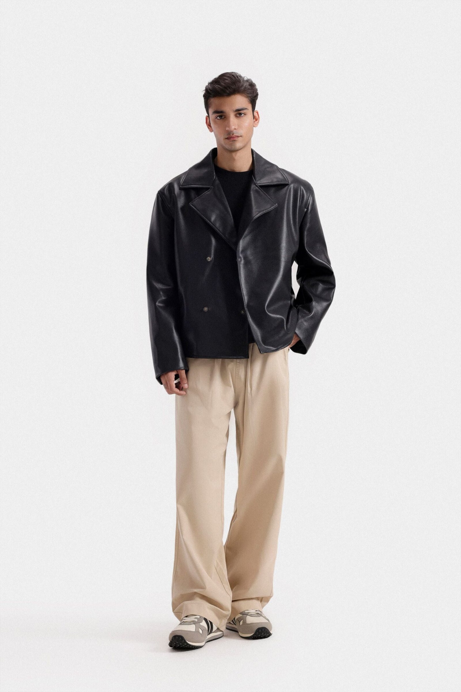 Faux Leather Biker Jacket