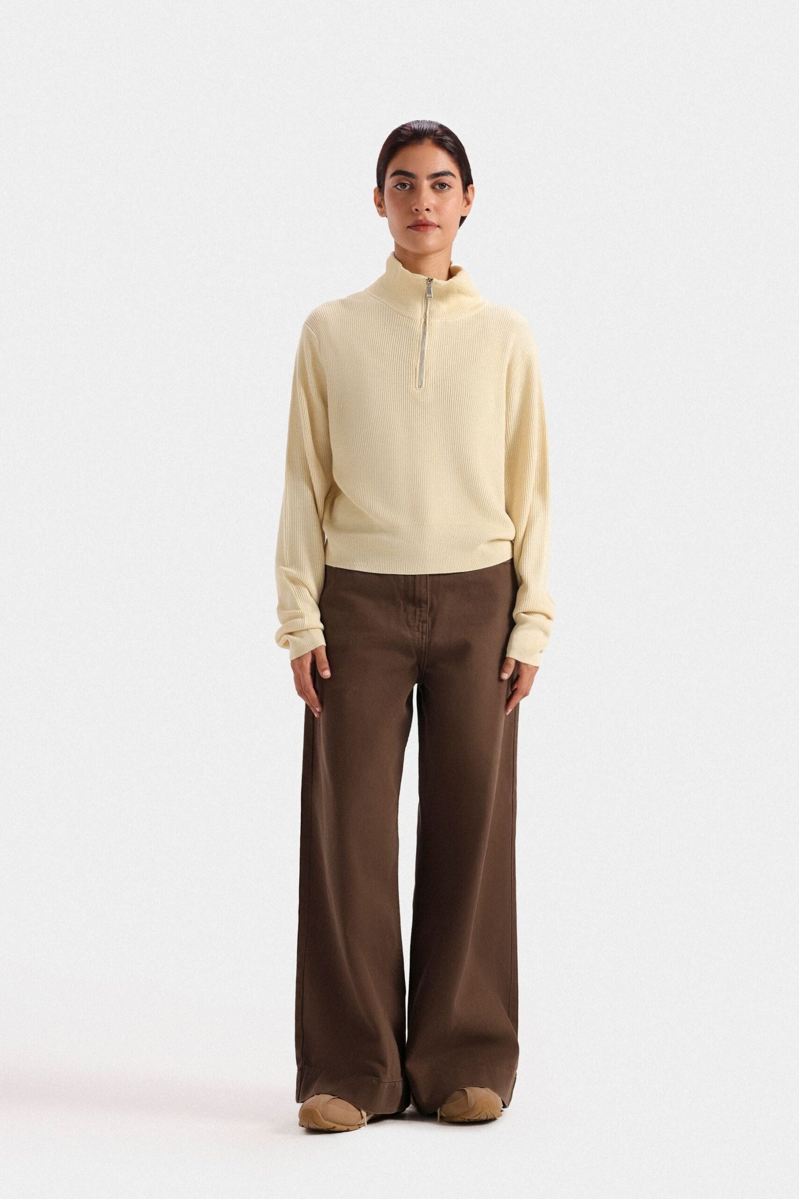 Quarter Zip-Up Sweater
