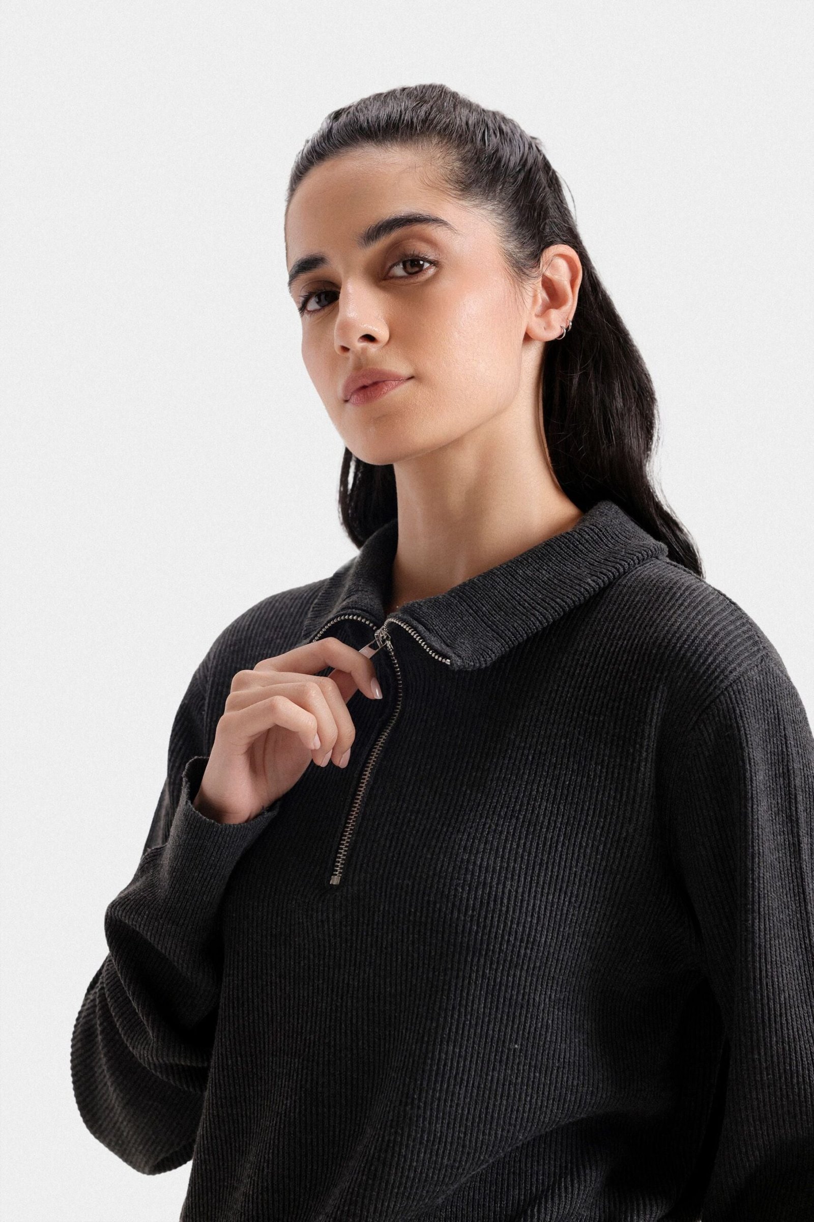 Quarter Zip-Up Sweater - Image 9