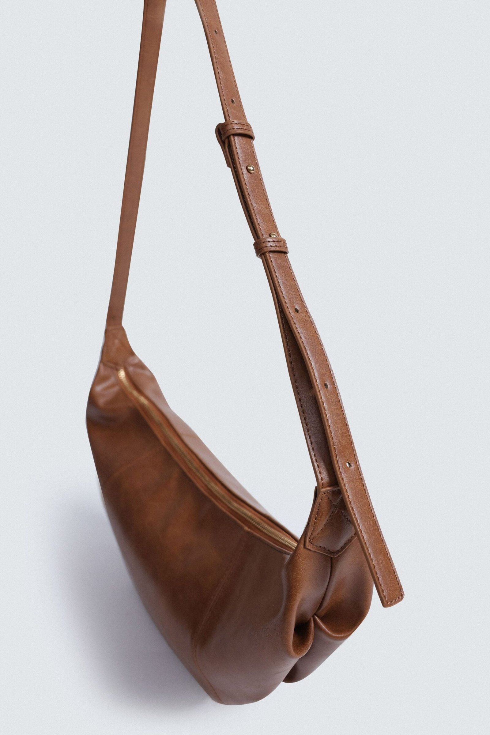 Faux Leather Shoulder Bag - Image 3
