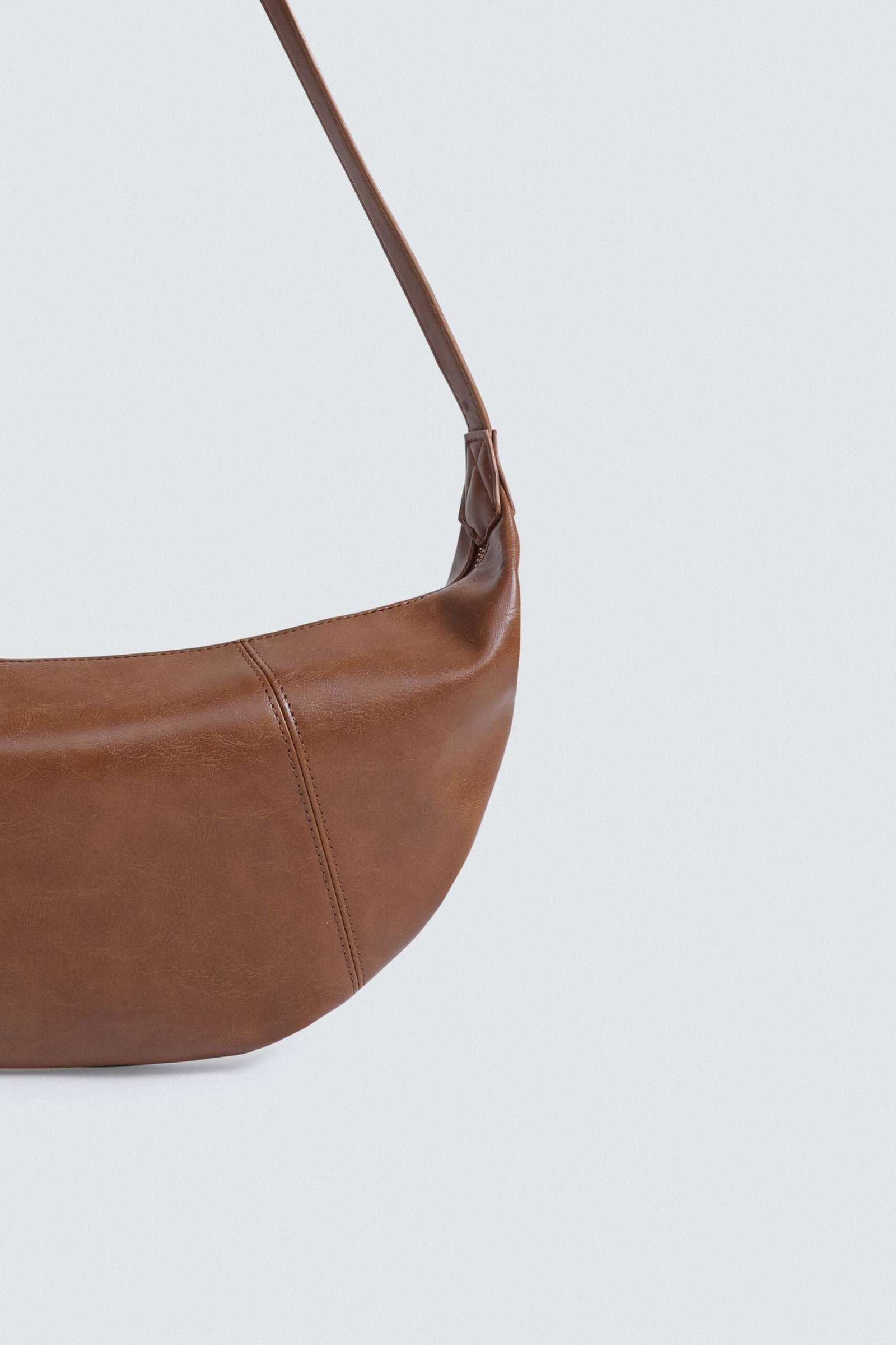 Faux Leather Shoulder Bag - Image 2