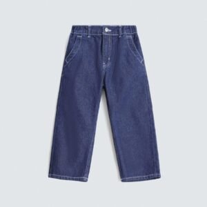 Relaxed Fit Jeans With Contrast Stitching