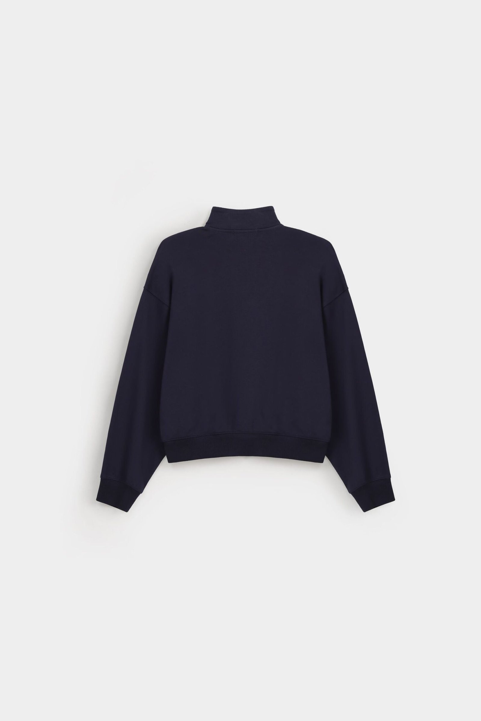Embroidered Quarter Zip-Up Sweatshirt - Image 7