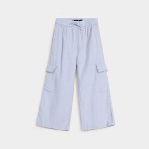 Wide Leg Cargo Trousers