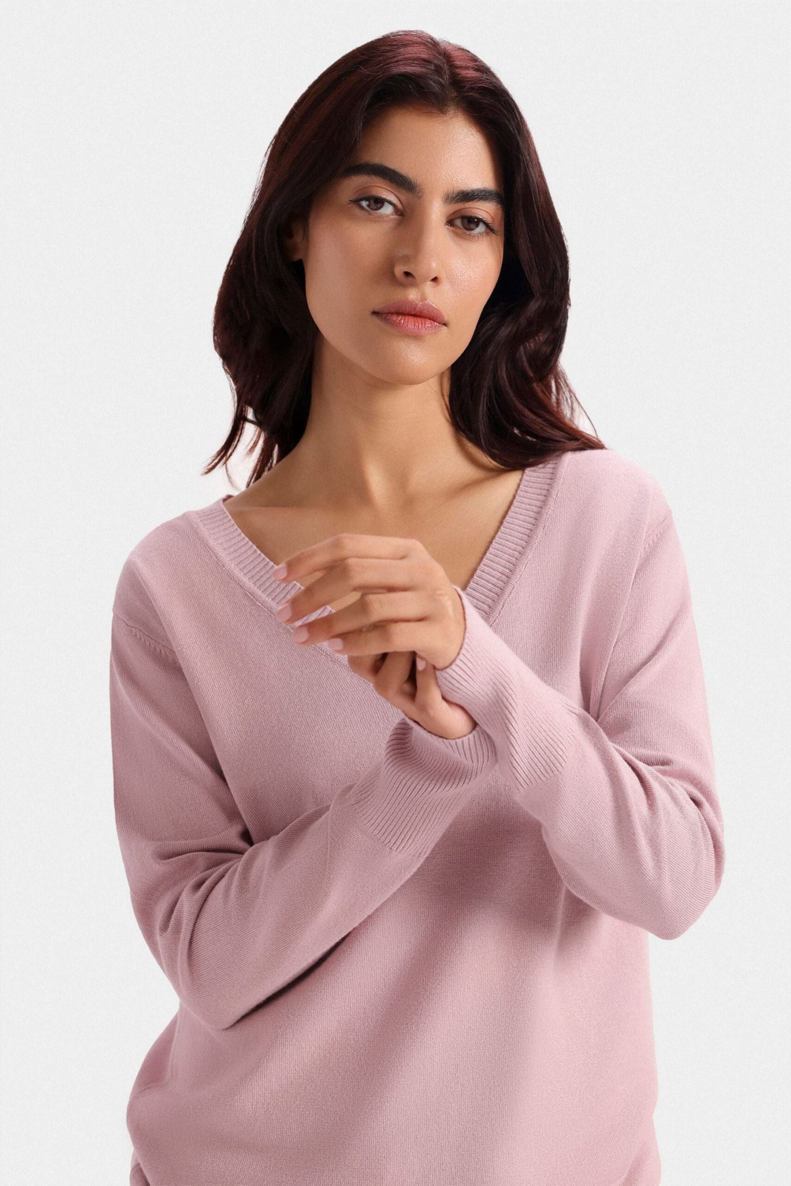 Basic V-Neck Sweater - Image 2