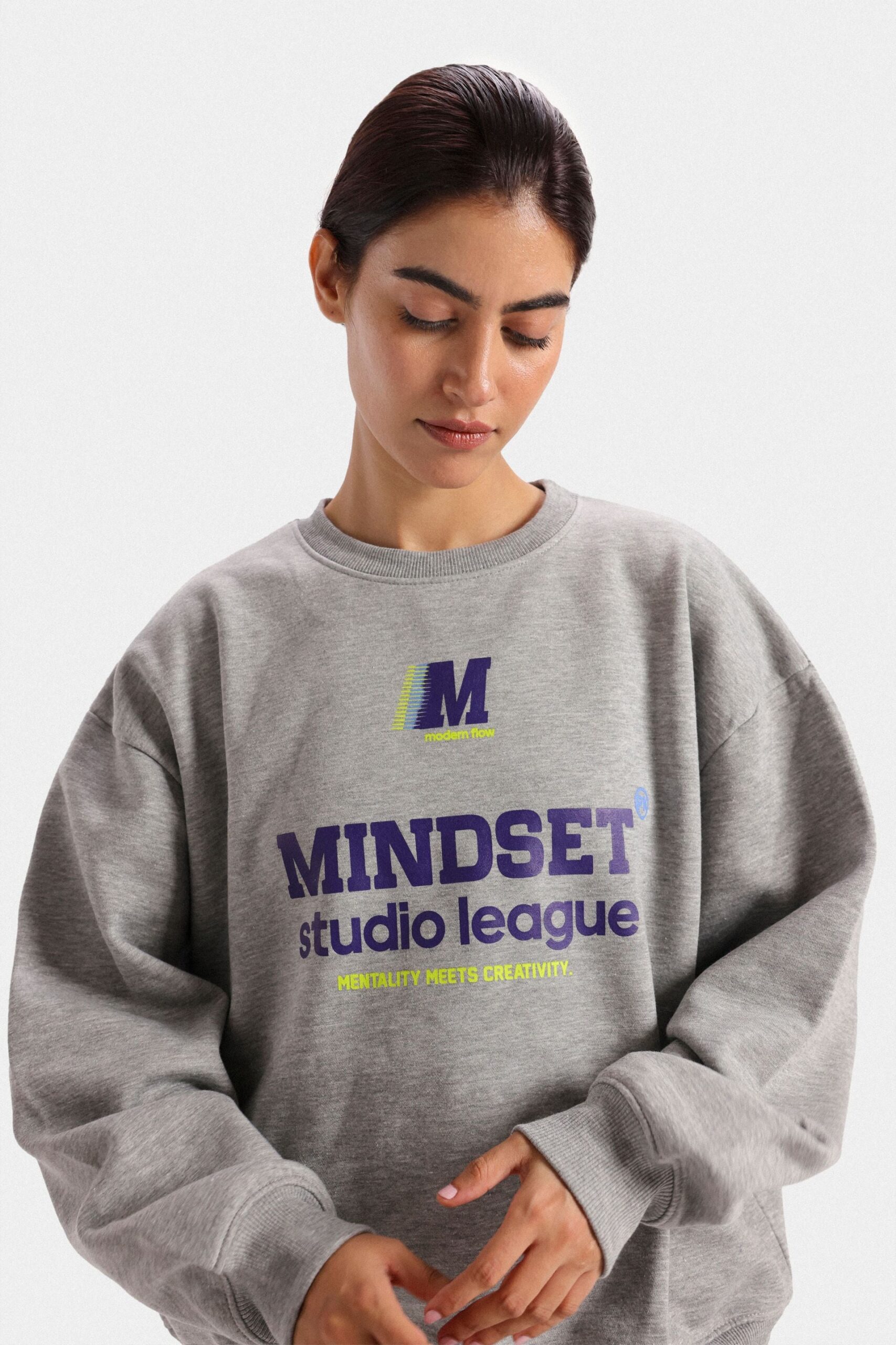 Slogan Print Sweatshirt - Image 2
