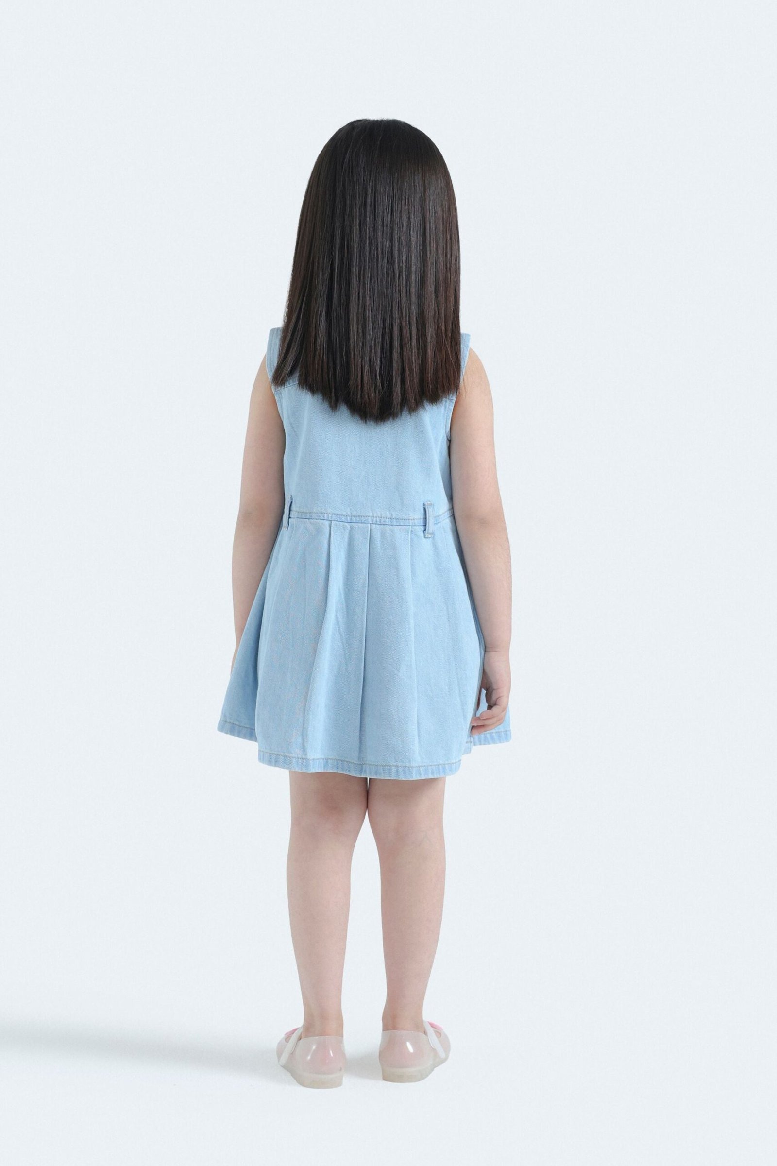 Embroidered Denim Dress - Image 2