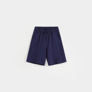 Basic Shorts With Front Pleat Detail