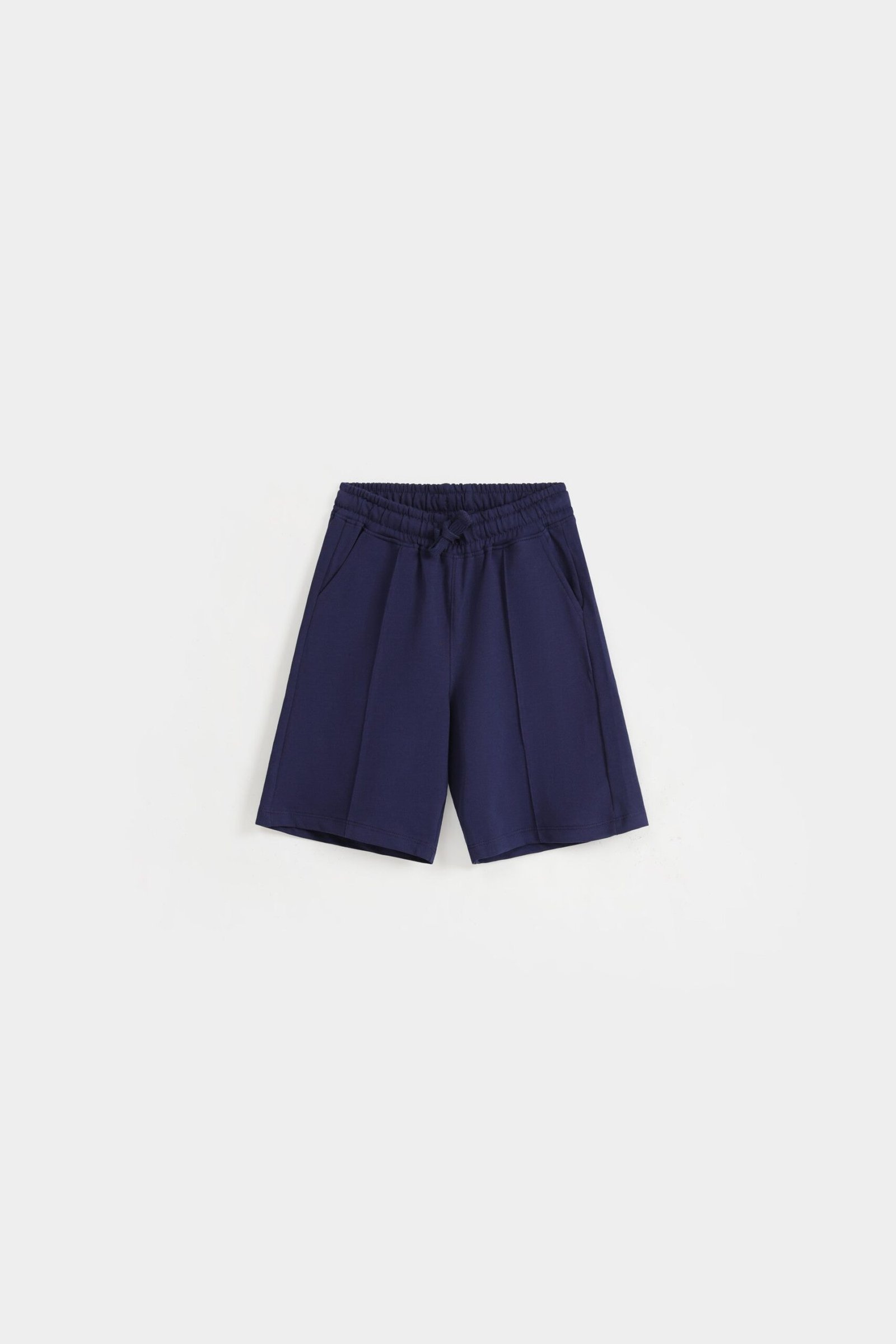 Basic Shorts With Front Pleat Detail