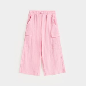 Textured Cargo Trousers