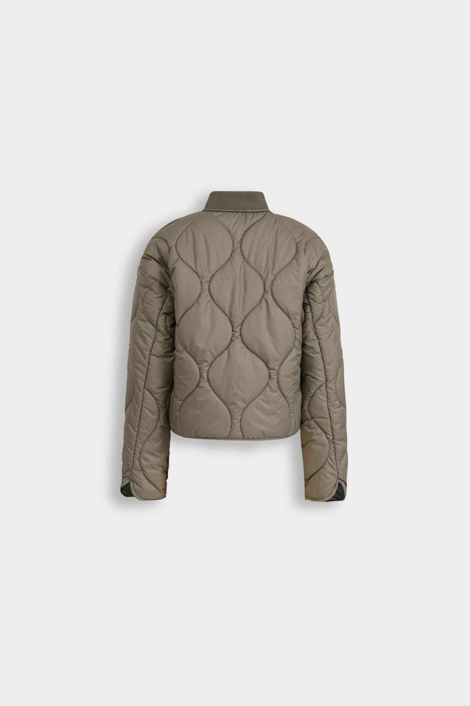 Cropped Quilted Puffer Jacket - Image 8