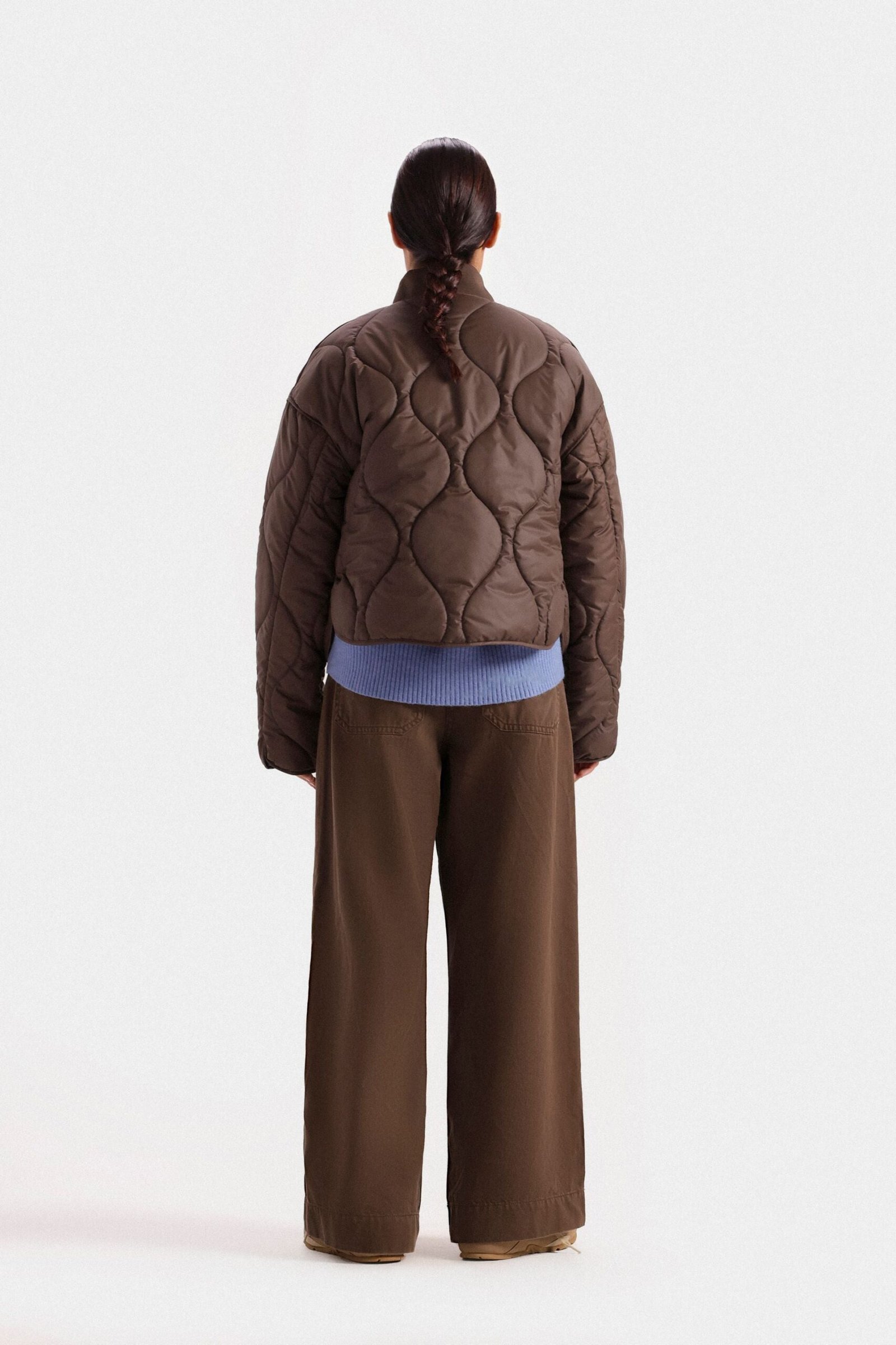Cropped Quilted Puffer Jacket - Image 12