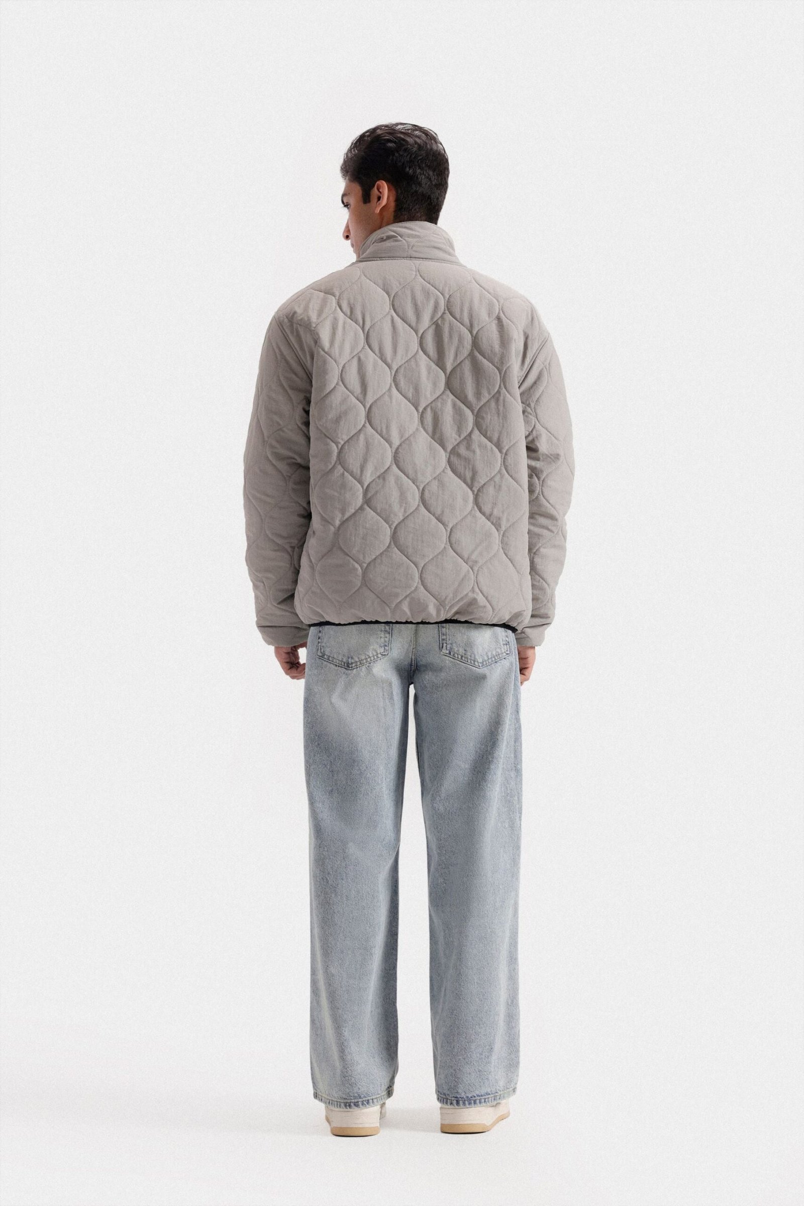 Mock-Neck Quilted Puffer Jacket - Image 4